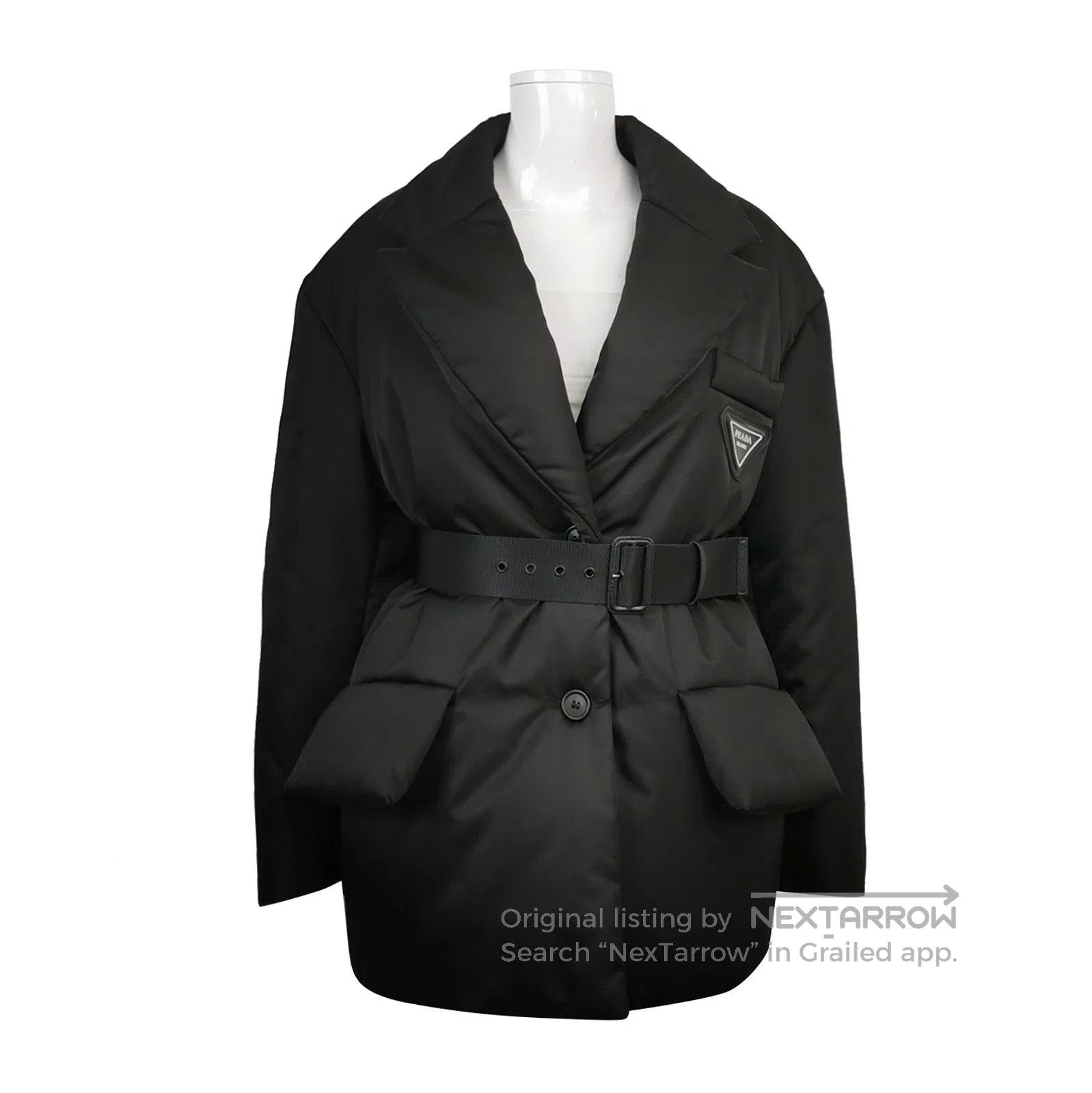 Prada Prada Color Blocked Triangle Logo Down Jacket . Size US M / EU 48-50 / 2 - 1 Thumbnail