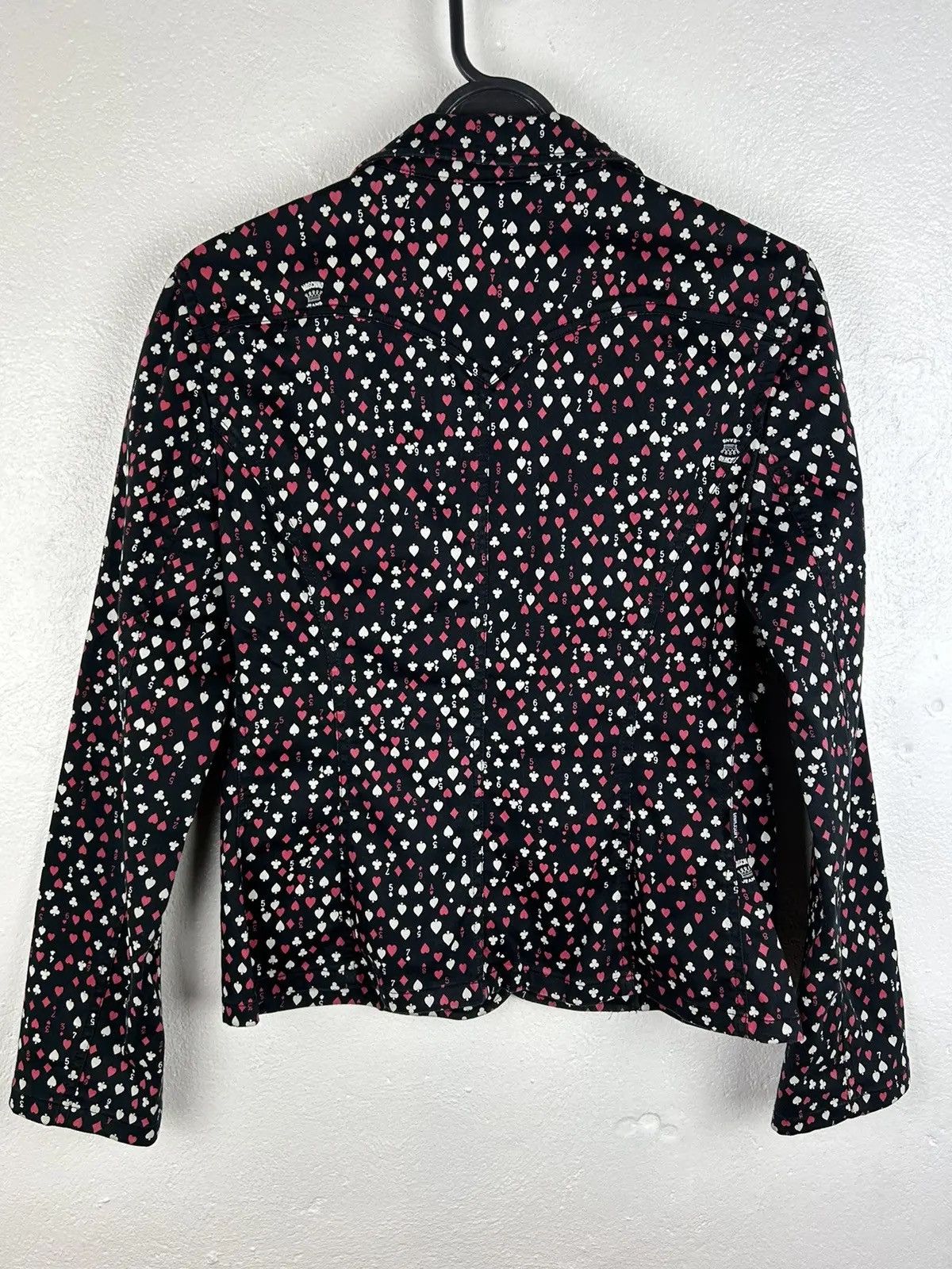 Love Moschino Vintage Moschino Jeans Poker Playing Cards AOP Blazer Size M / US 6-8 / IT 42-44 - 7 Thumbnail
