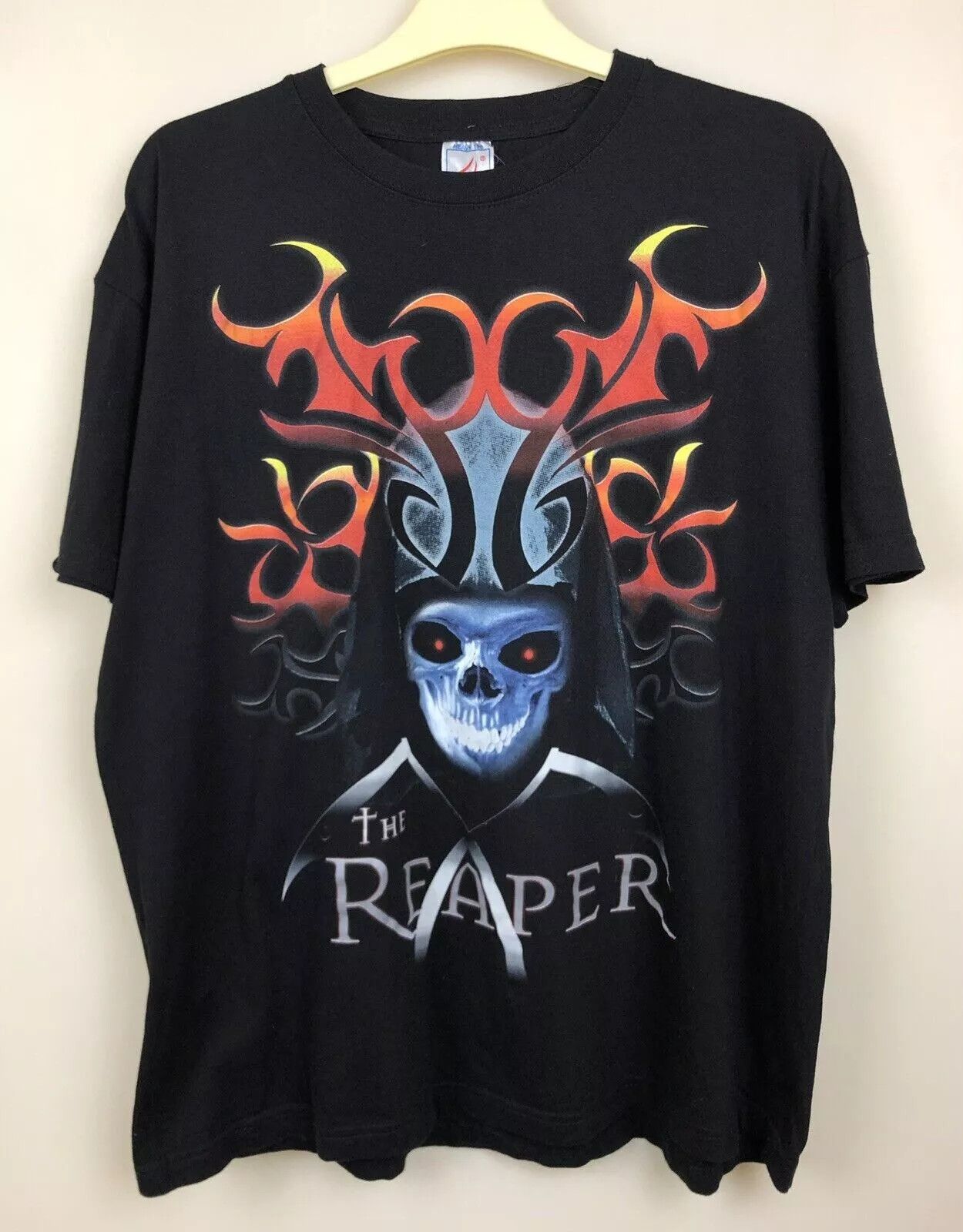 Vintage VINTAGE 2000s Y2K THE REAPER GOTHIC DEATH SHIRT BLOKE MENS Size US L / EU 52-54 / 3 - 1 Thumbnail