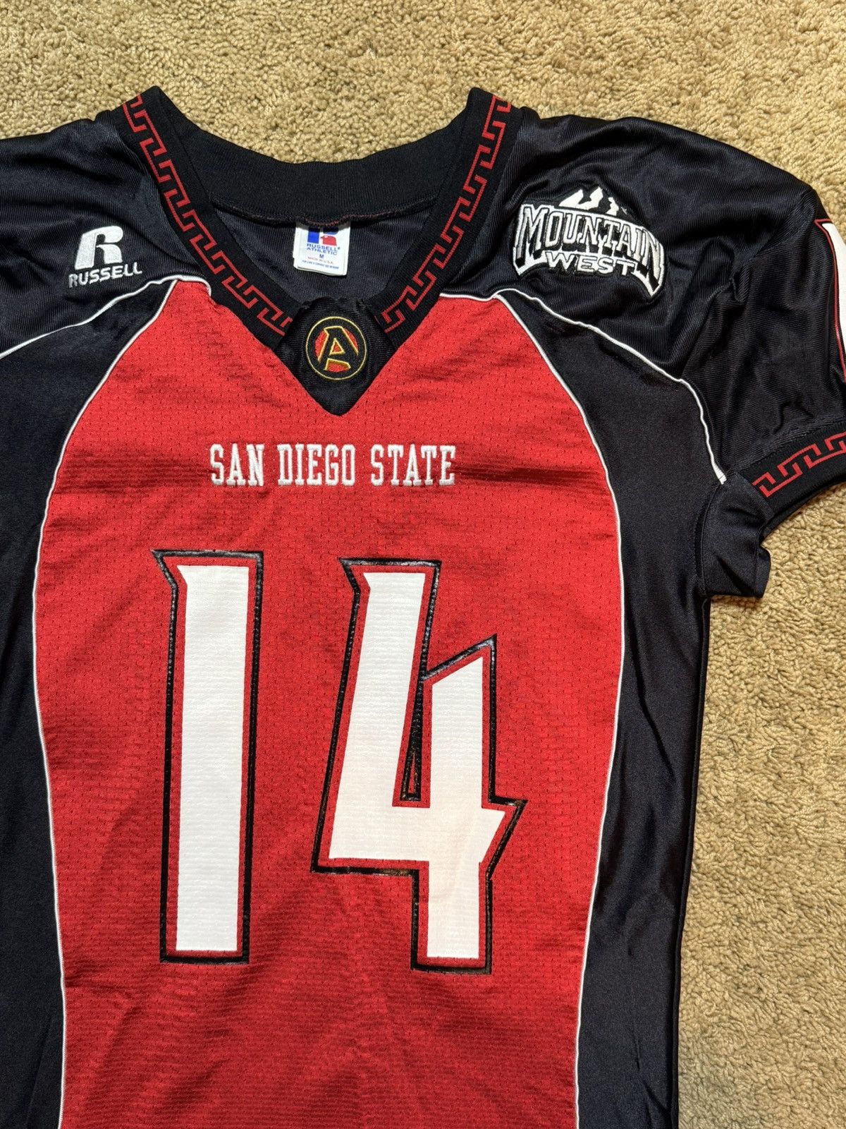 Russell Athletic Team Issued Vintage SDSU Aztecs Football Jersey Medium Size US M / EU 48-50 / 2 - 1 Thumbnail