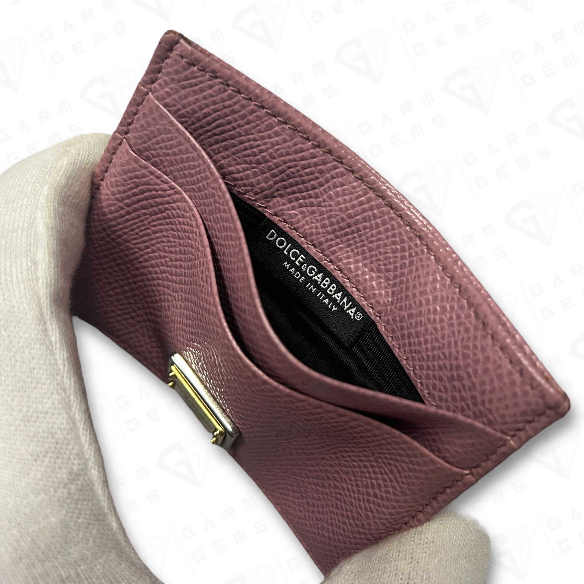 Dolce & Gabbana Dolce & Gabbana Plaque Calfskin Leather Cardholder Size ONE SIZE - 4 Thumbnail