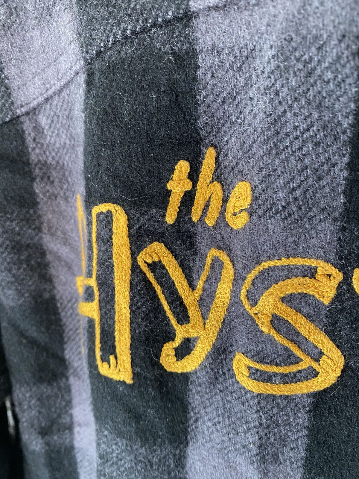 Hysteric Glamour 1990s Wool Checked Chain Stitch logo Size US M / EU 48-50 / 2 - 10 Thumbnail