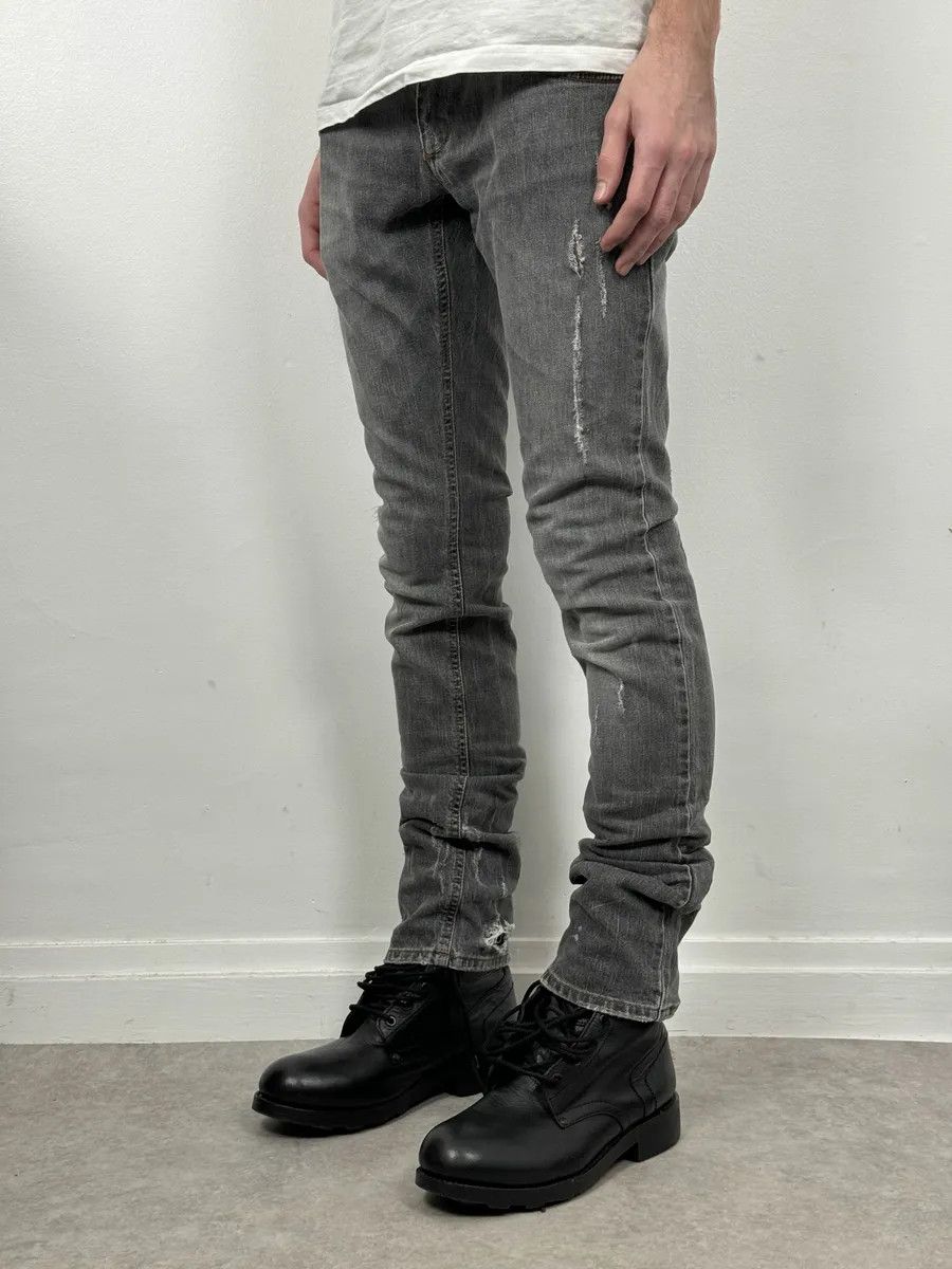 Dolce & Gabbana AW2012 Dolce & Gabbana Grey Distressed Slim Denim Jeans Size US 39 - 2 Thumbnail