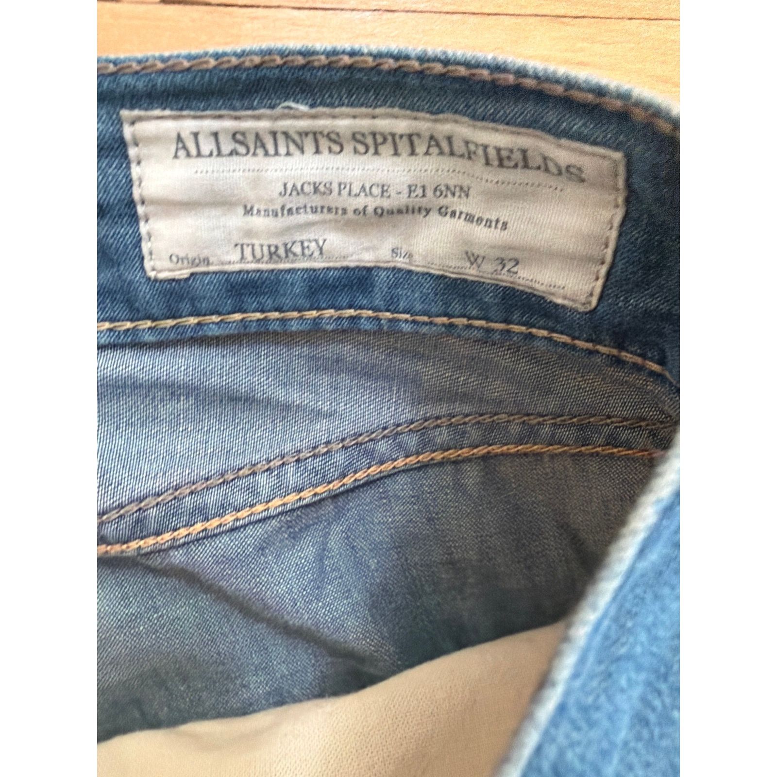 Allsaints AllSaints Reeves Boyfriend Jeans Size 32 Spital fields Blue Size 32" / US 10 / IT 46 - 2 Thumbnail