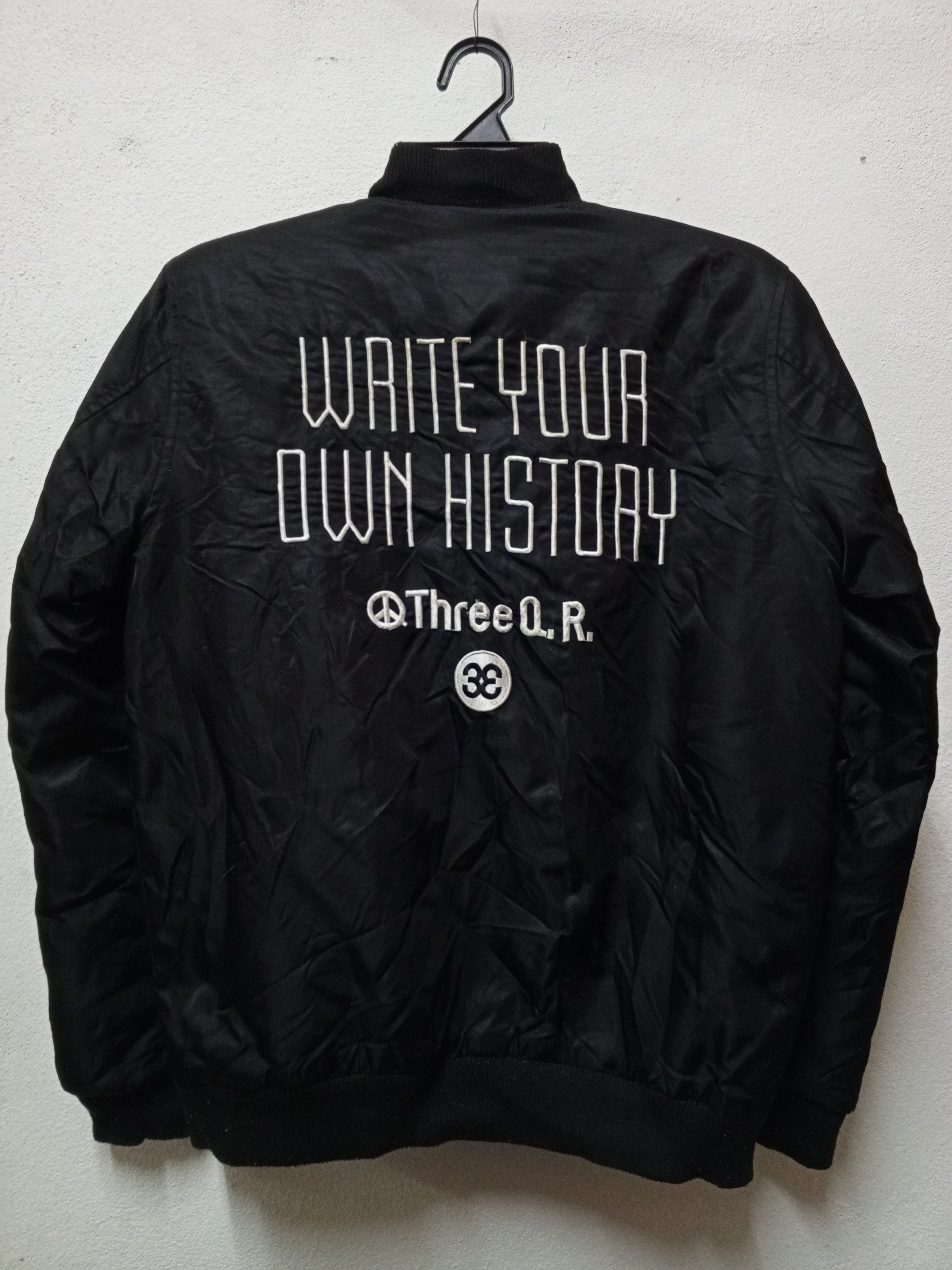 Japanese Brand × Vintage THREE Q.R BOMBER JACKET ZIPPER Size US L / EU 52-54 / 3 - 2 Thumbnail