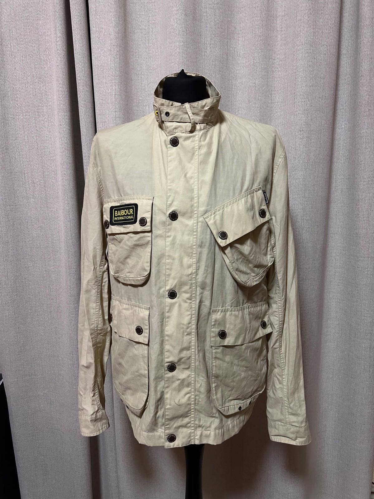 Barbour Barbour Men's Beige Slant Pocket Technical Fabric Jacket XL Size US XL / EU 56 / 4 - 1 Thumbnail
