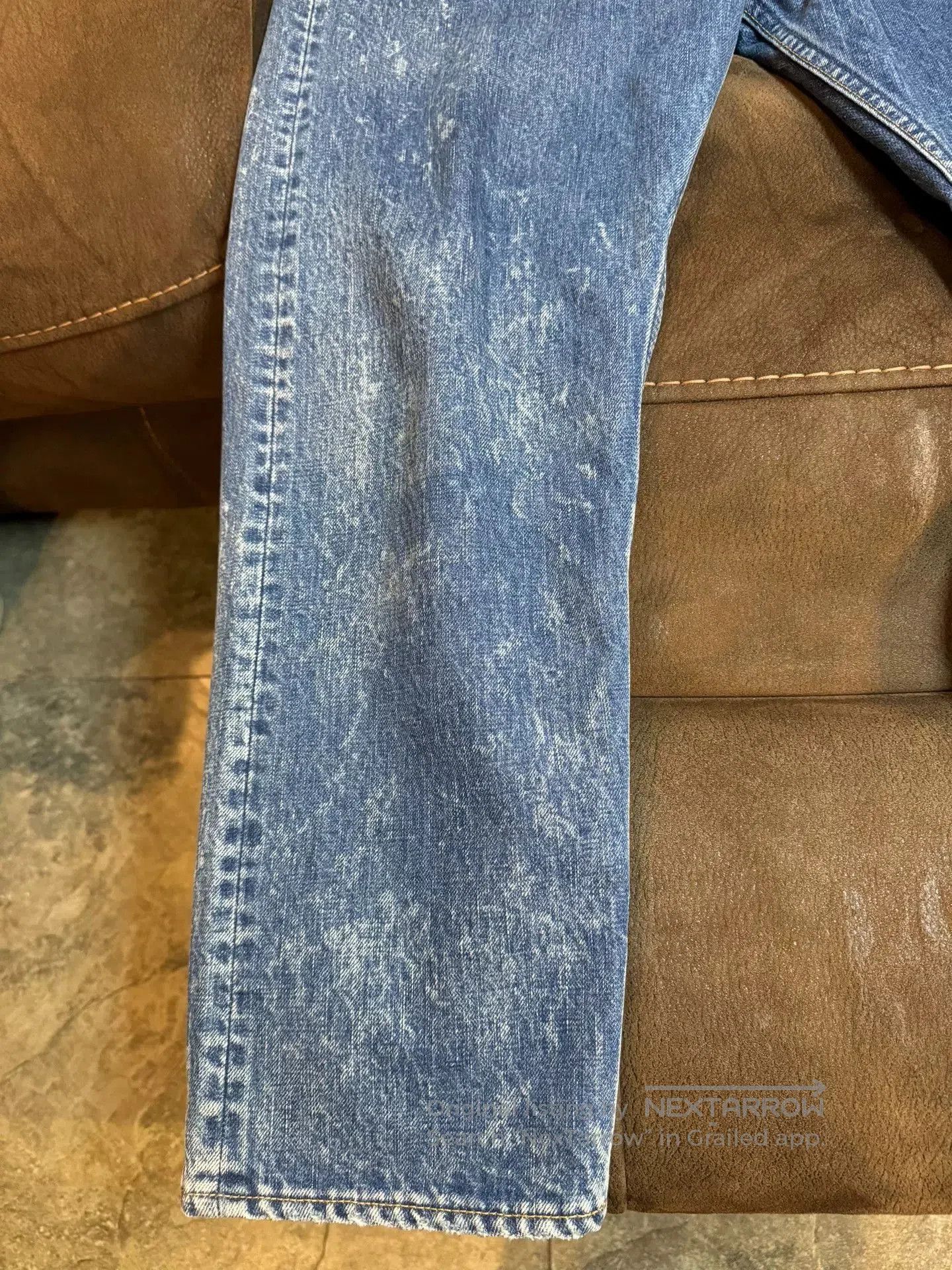 Madness MADNESS 22AW Japan Washed Snow Denim Jeans. Size US 34 / EU 50 - 4 Thumbnail