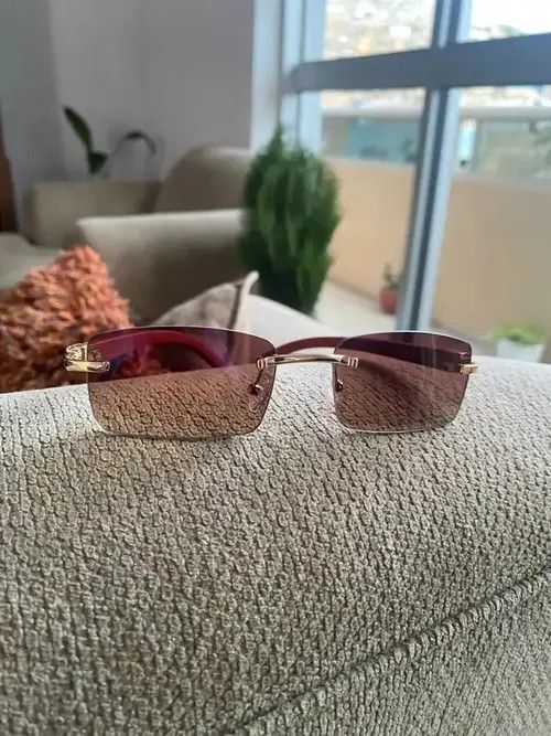 Electric Visual Rimless Square Sunglasses Size ONE SIZE - 2 Thumbnail