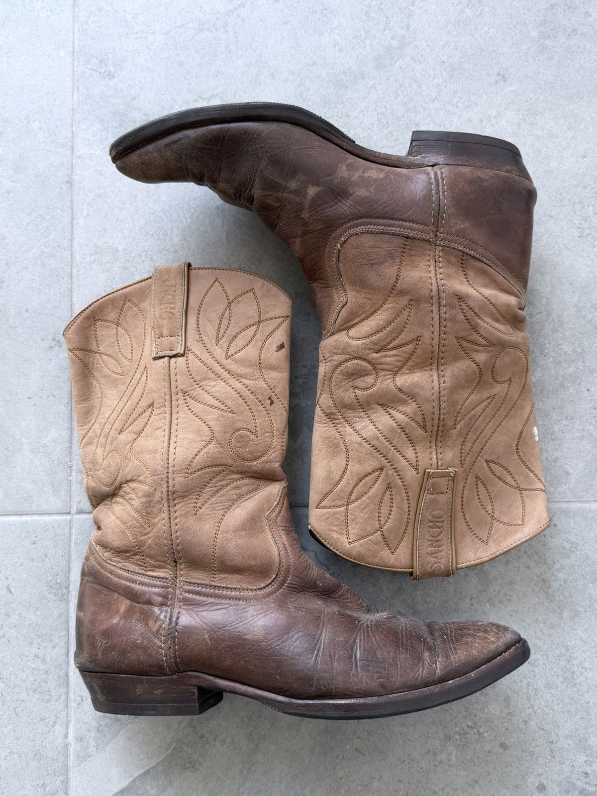 Sancho Boots Vintage Sancho Rodeo Cowboy Western Leather Boots Size US 7 / EU 40 - 3 Thumbnail