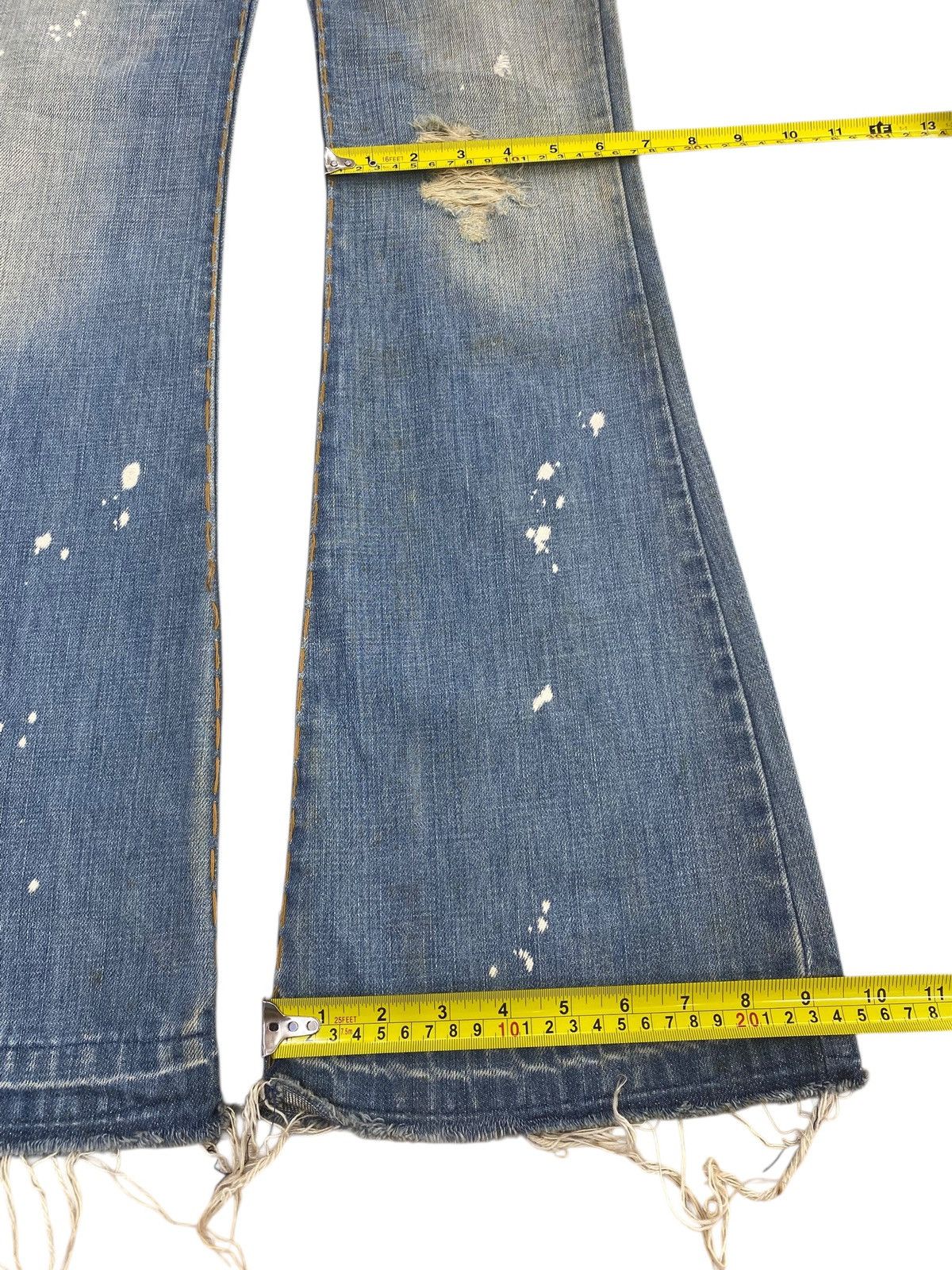 Japanese Brand Japanese Brand Faded Wash Style Flare Jeans Size US 27 - 8 Thumbnail