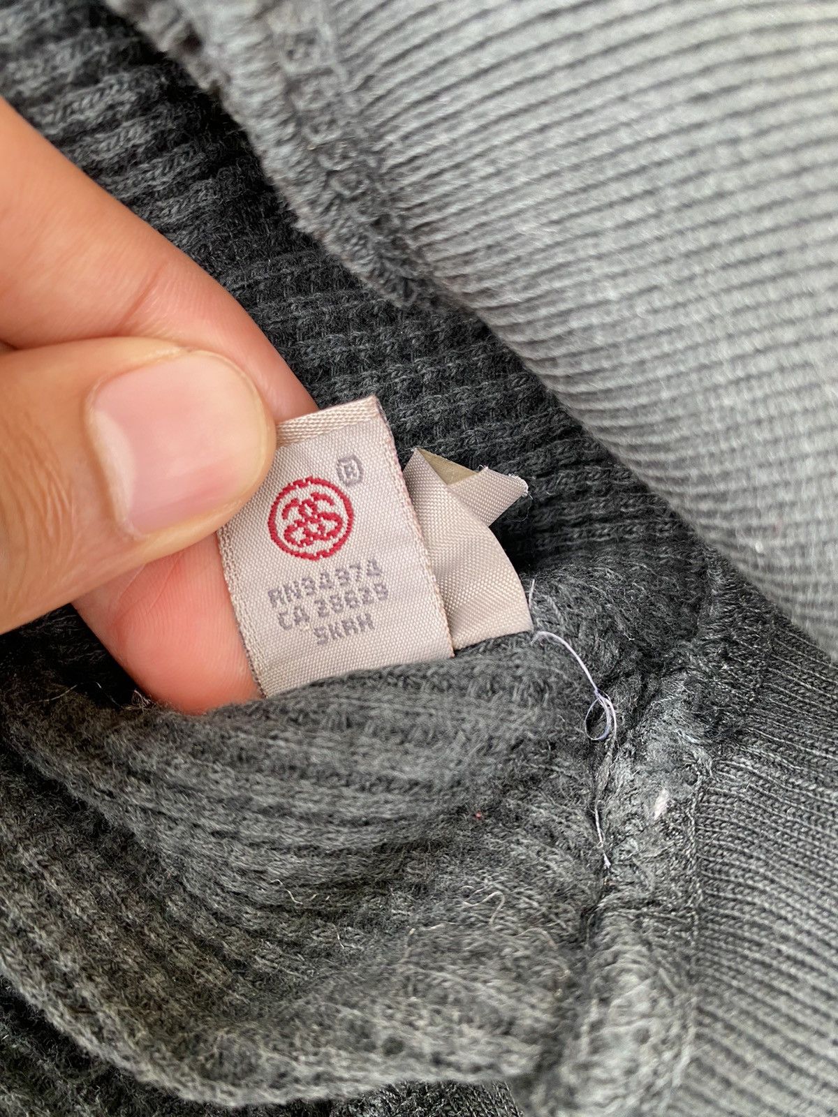 Stussy × Vintage Vintage 2000s Stussy S Logo Waffle Hoodie Size US XL / EU 56 / 4 - 9 Thumbnail