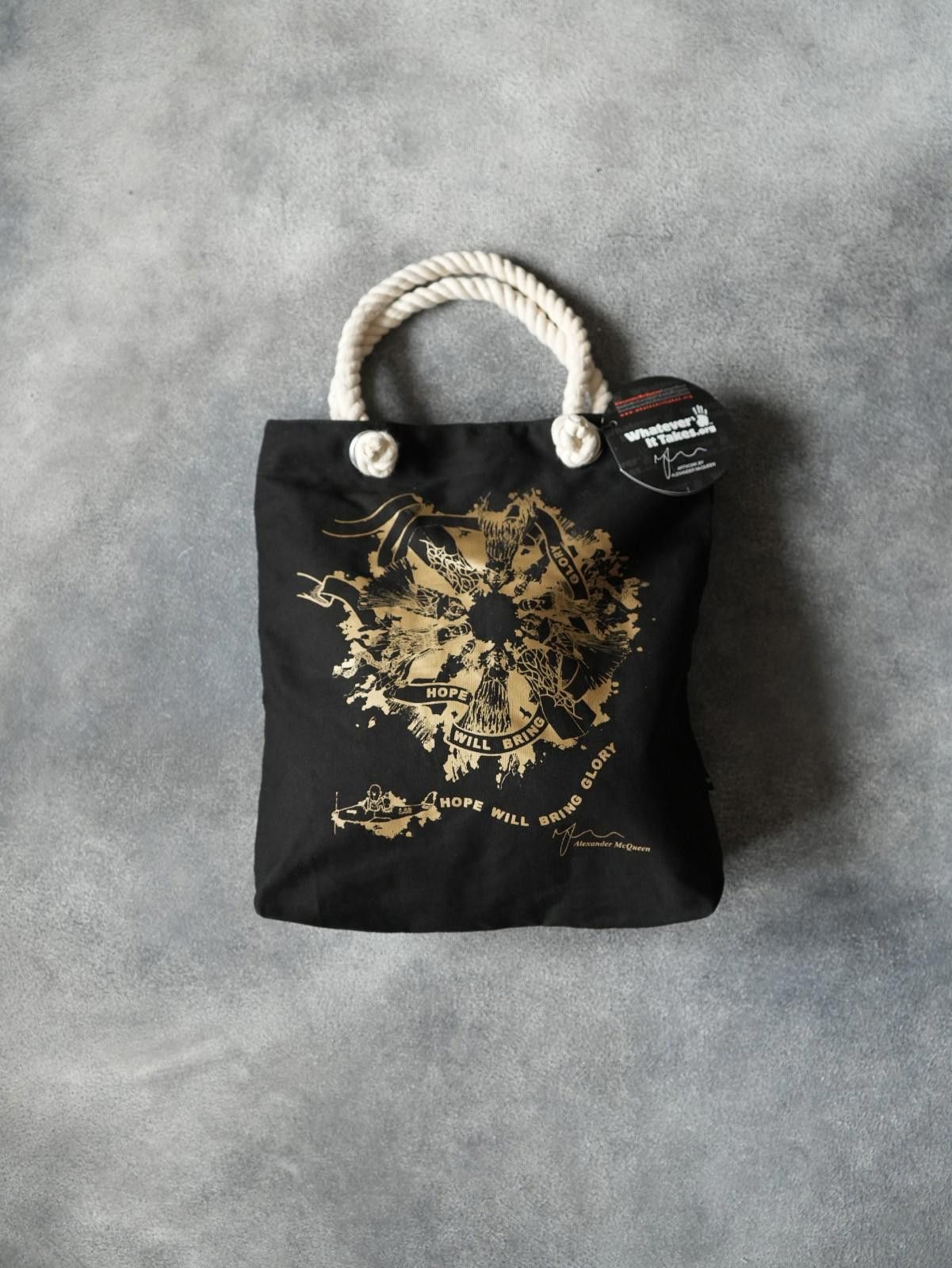Alexander McQueen 2000's Alexander McQueen “Hope Will Bring Glory" Totes Bag Size ONE SIZE - 5 Thumbnail