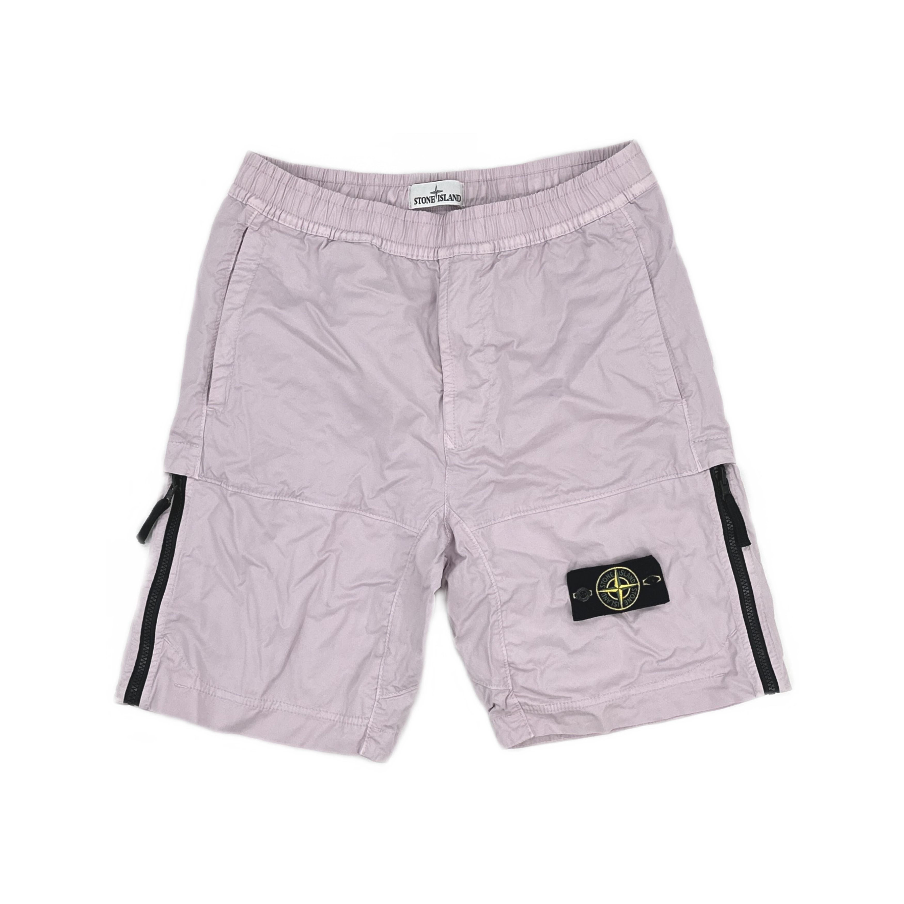 Stone Island Stone Island Pink Logo Badge Shorts Size 31 Size US 31 - 1 Thumbnail