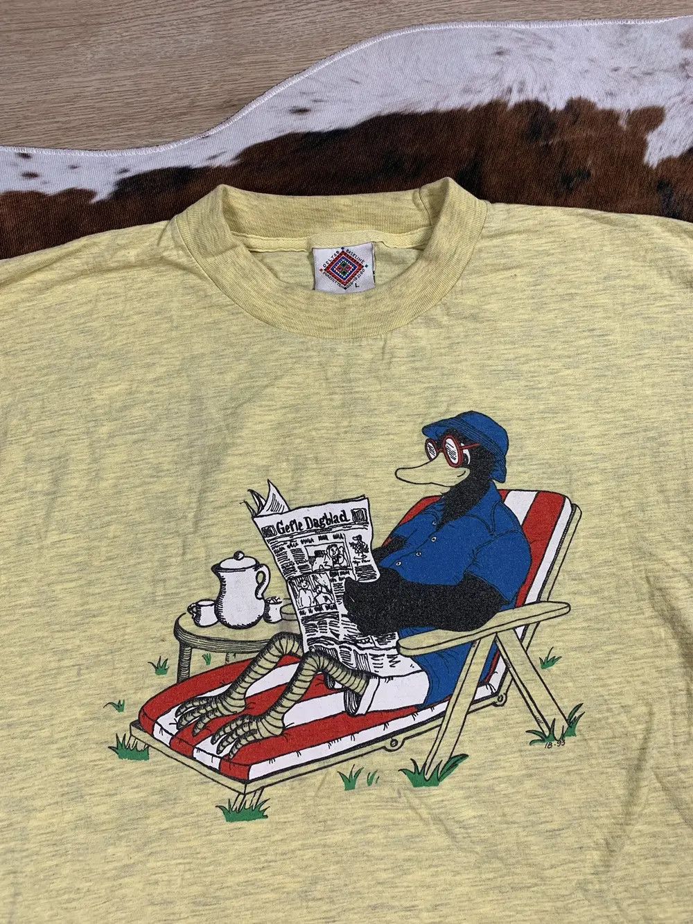 Other Vintage 1994 Crazy Funny Tshirt Tee 90s Duck Single Stitch Size US L / EU 52-54 / 3 - 3 Thumbnail