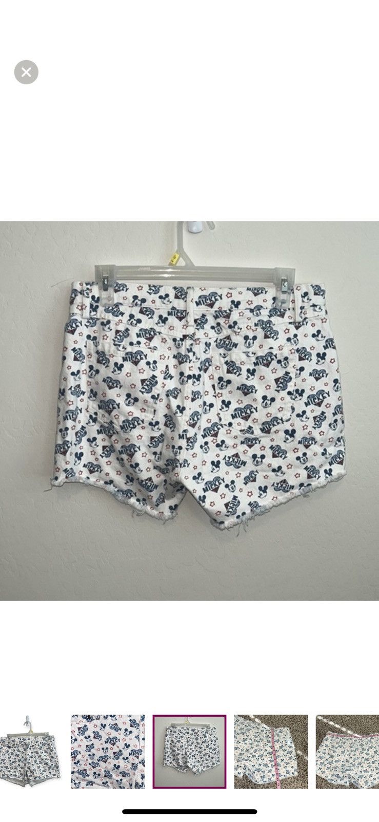 Disney Disney boutique denim high waisted Mickey jeans shorts Size 30" / US 8 / IT 44 - 5 Thumbnail