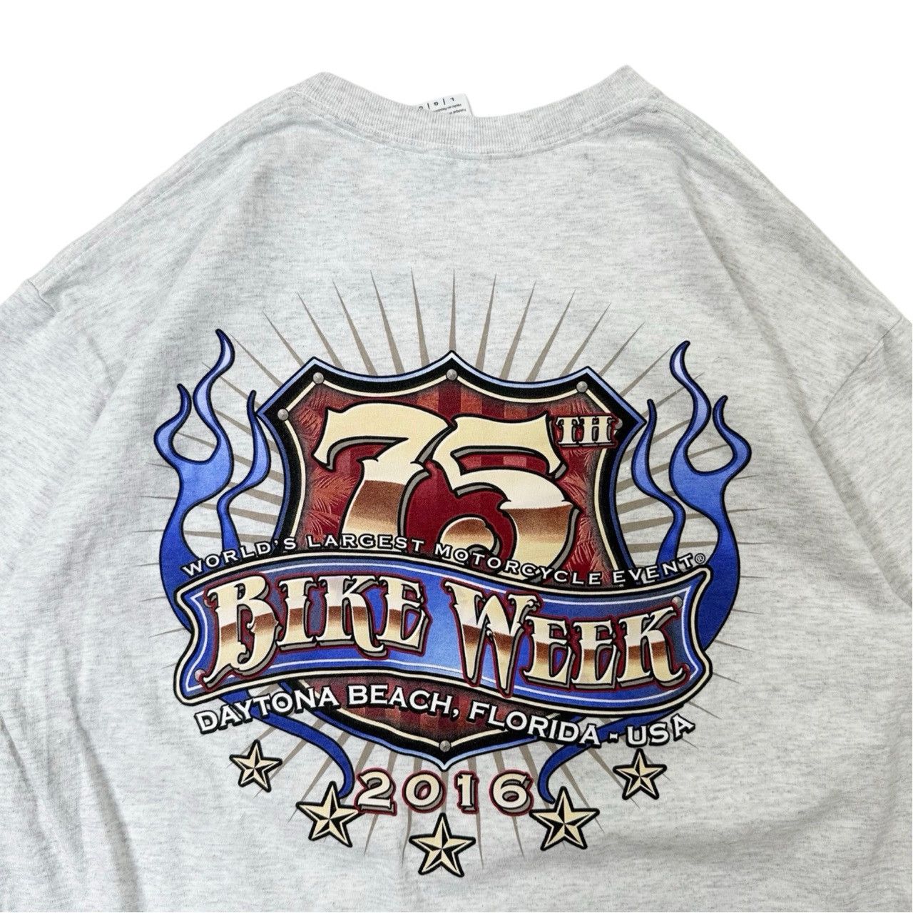 Vintage 2016 Daytona Beach Florida Bike Week Graphic T Shirt Size US L / EU 52-54 / 3 - 4 Thumbnail