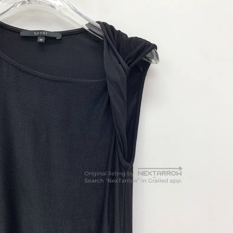 Gucci Gucci Black knotted casual round-neck short-sleeved T-shir Size M / US 6-8 / IT 42-44 - 3 Thumbnail