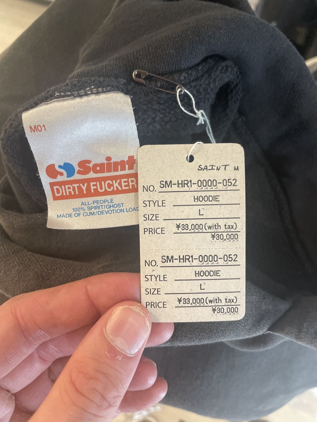 Saint Michael Saint Michael Angel of Death Hoodie Black Blue Size US L / EU 52-54 / 3 - 4 Thumbnail