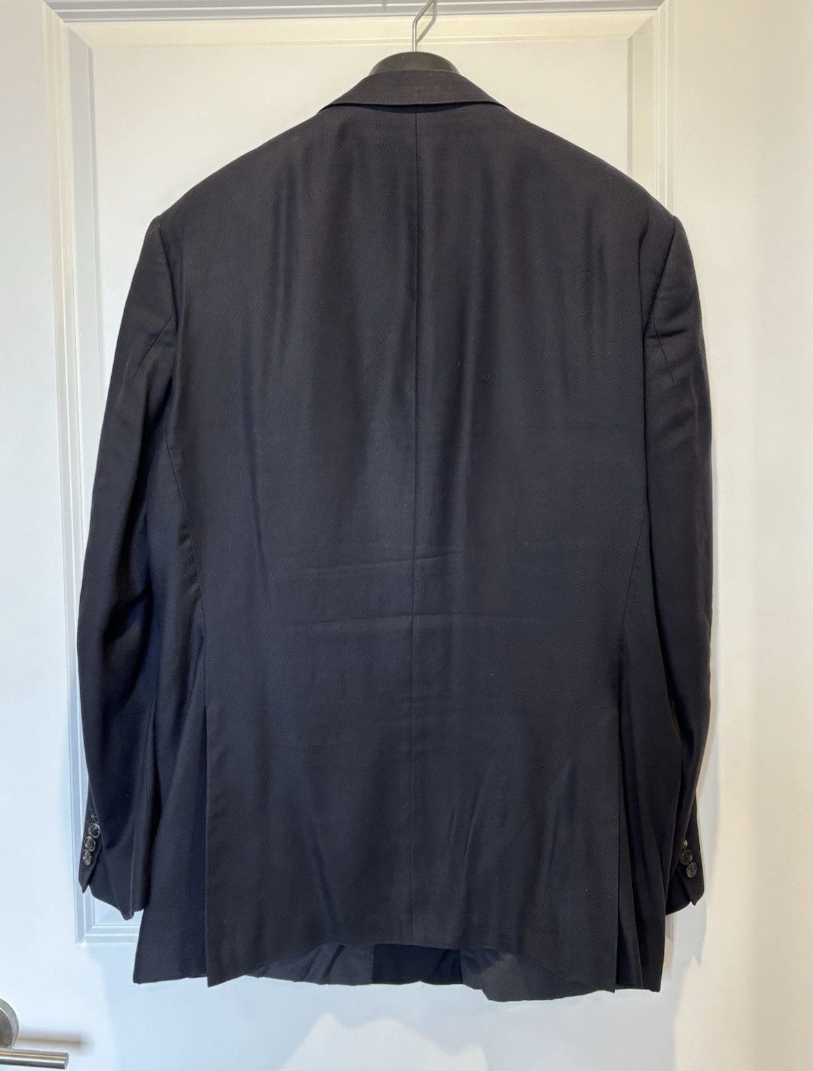 Hugo Boss Hugo Boss Blazer Men's Navy Blue Slim Fit Size 46 Madras Size 46R - 2 Thumbnail