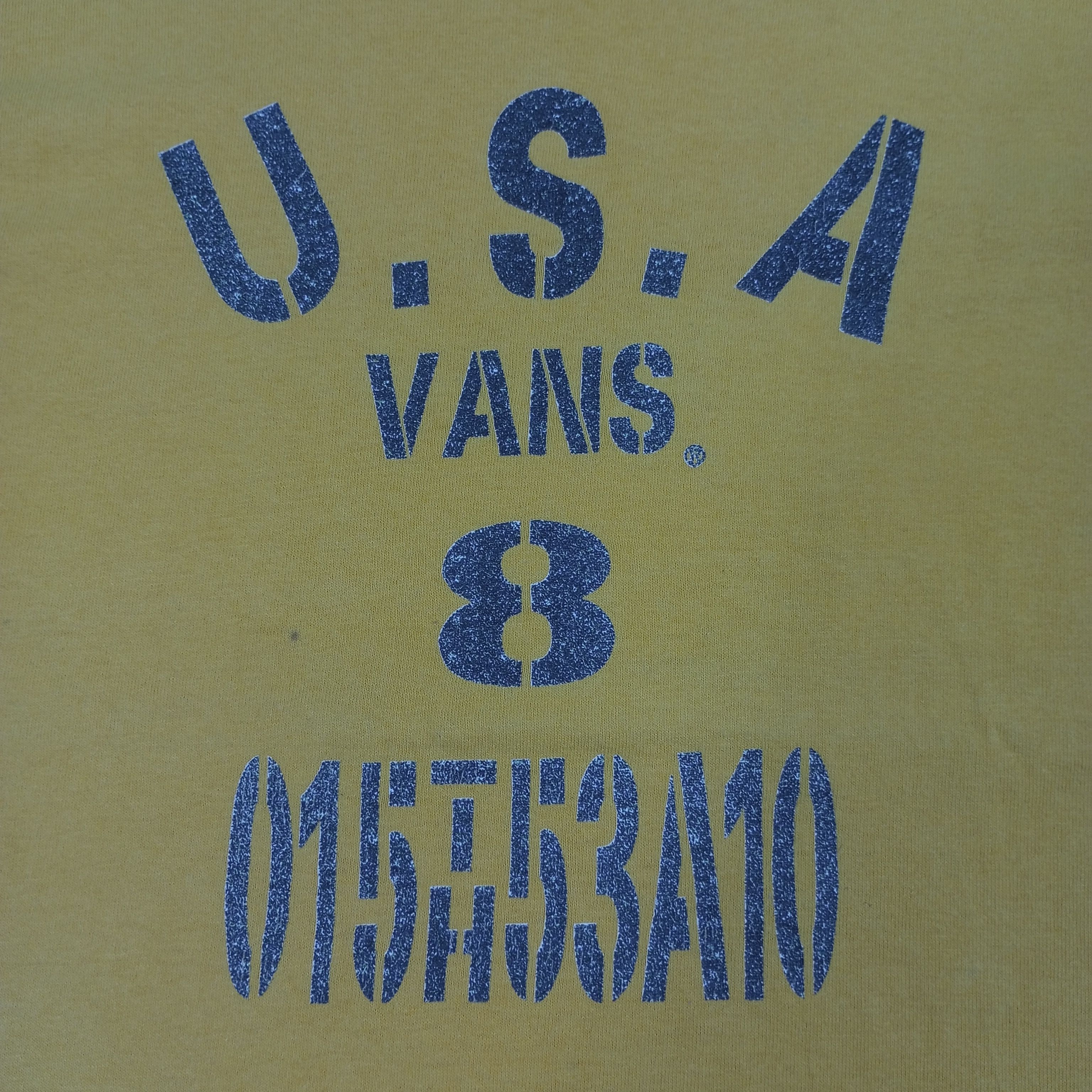 Vans × Vintage Vans USA Skateboard Streetwear Style Vintage Tshirt Size US M / EU 48-50 / 2 - 2 Thumbnail