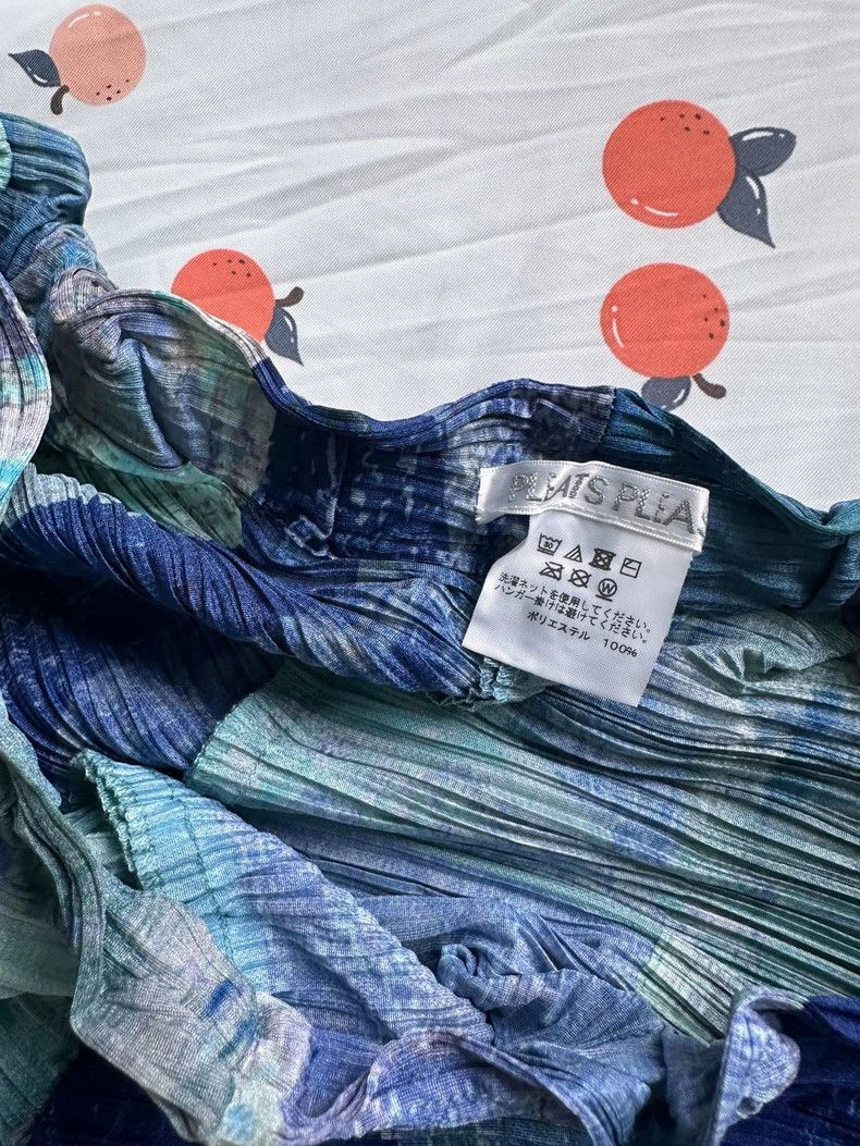Issey Miyake Issey Miyake size:3 Blue oil painting graffiti special-sha Size 32" / US 10 / IT 46 - 7 Thumbnail