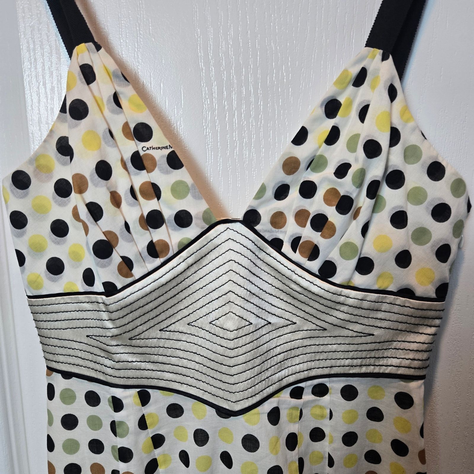 Other Catherine Malandrino polka dot silk cotton dress sz 0 READ Size XS / US 0-2 / IT 36-38 - 3 Thumbnail