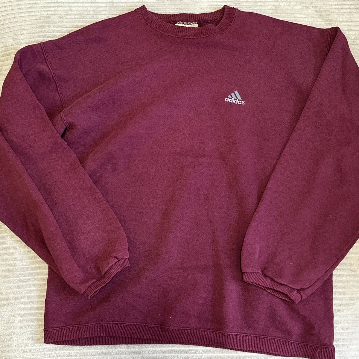 Adidas Y2K Adidas Crewneck Maroon Men’s Sweatshirt Size Medium Size US M / EU 48-50 / 2 - 1 Thumbnail