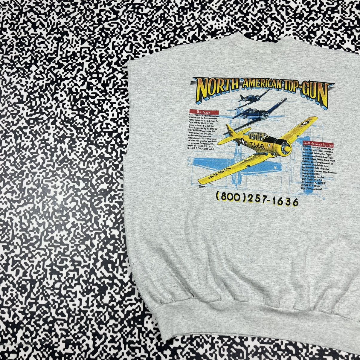 Vintage Vintage 90s American Top Gun USA Boxy Vest Retro Sweatshirt Size US XL / EU 56 / 4 - 3 Thumbnail