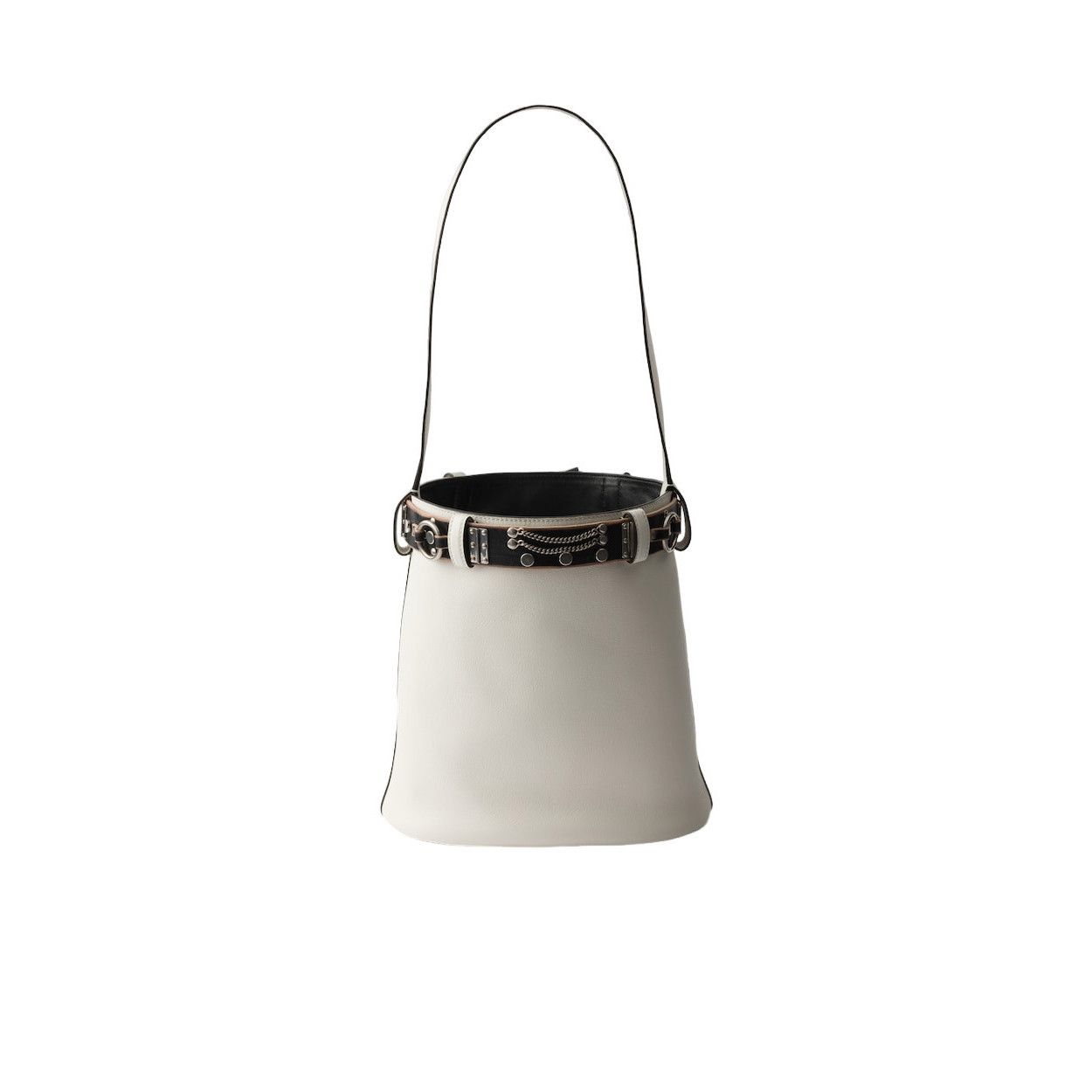 Prada PRADA $6000 White/Black Bucket Bag New & Authentic Size ONE SIZE - 3 Thumbnail