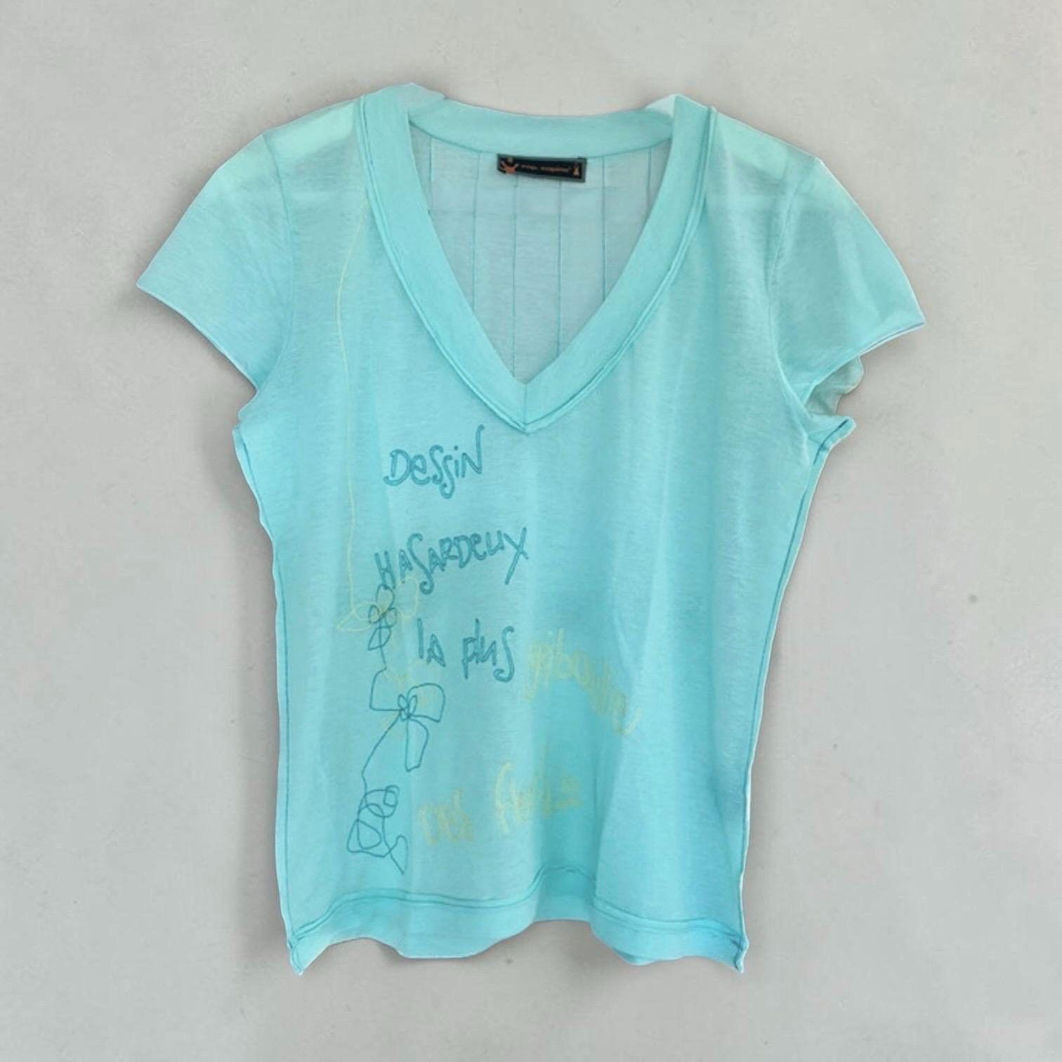 Other The Cop Copine Turquoise Tee Size ONE SIZE - 1 Thumbnail