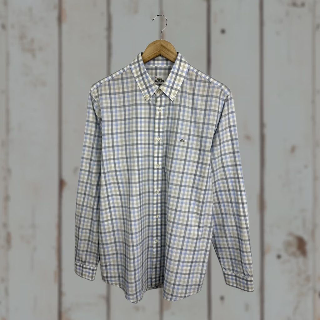 Lacoste VINTAGE Lacoste Shirt Mens 43 90s Regular Fit Made France Retro Size Size US XL / EU 56 / 4 - 1 Thumbnail