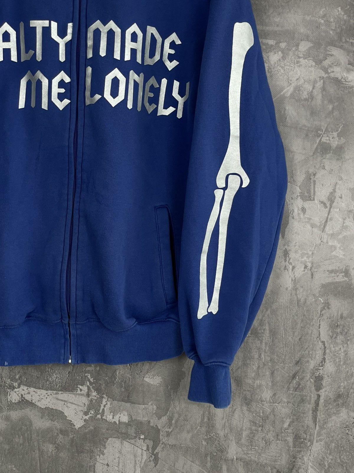 If Six Was Nine × Japanese Brand × Le Grande Bleu (L.G.B.) Vintage “Loyalty Made Me Lonely” Full Zip Skeleton Hoodie Size US M / EU 48-50 / 2 - 7 Thumbnail