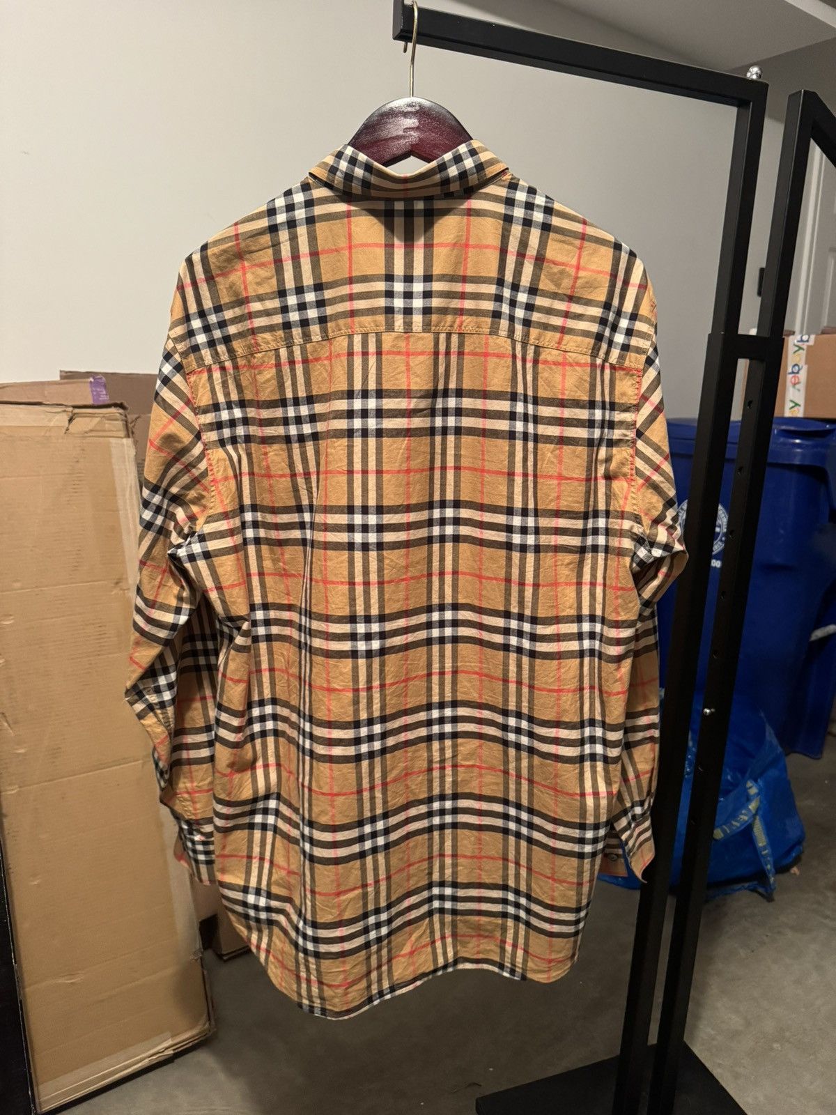 Burberry Burberry London Classic Checkered Button Up Shirt Size US L / EU 52-54 / 3 - 2 Thumbnail
