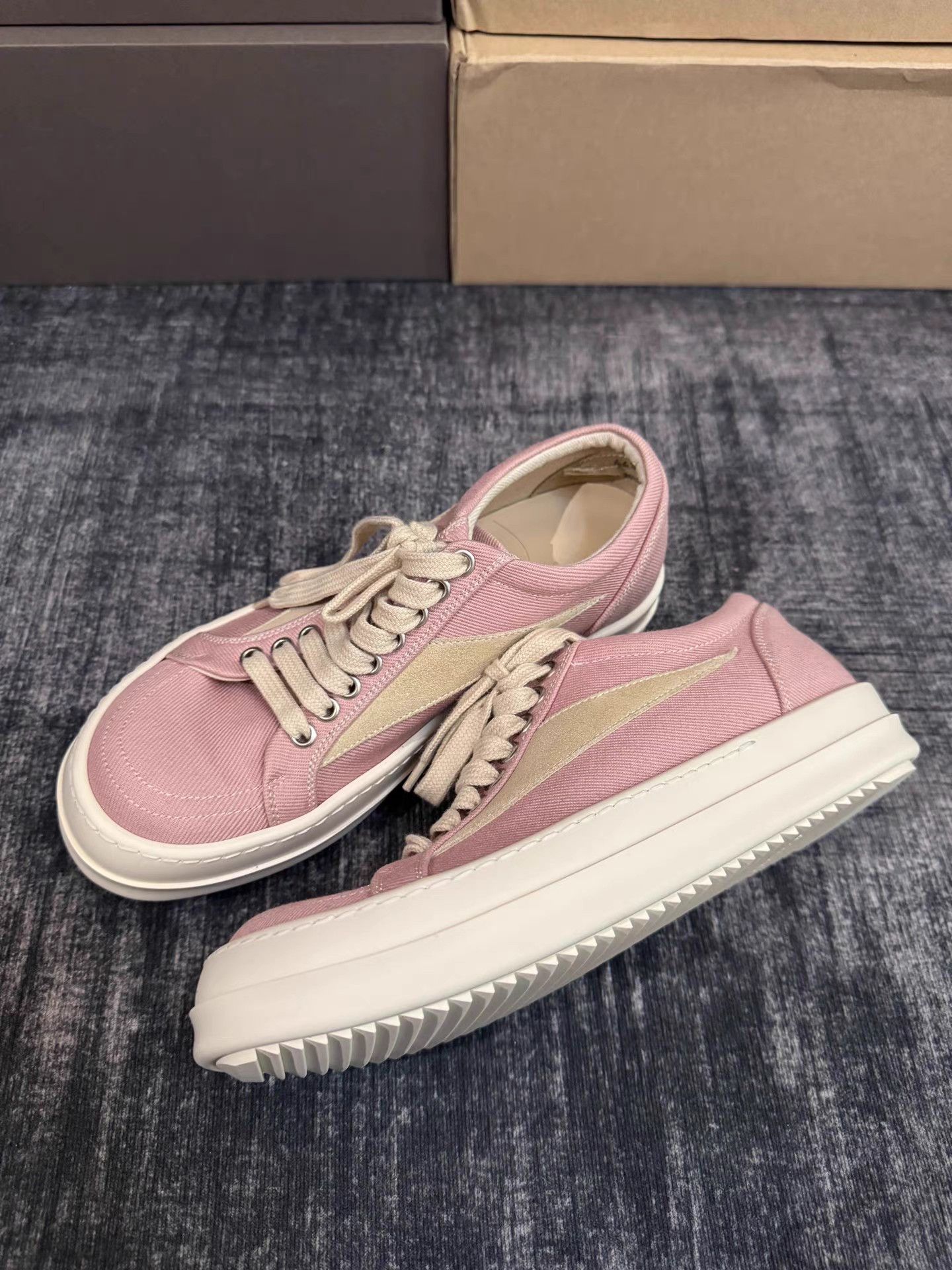 Rick Owens Rick Owens DRKSHDW Pink “Infringement” Size US 7 / IT 37 - 1 Thumbnail