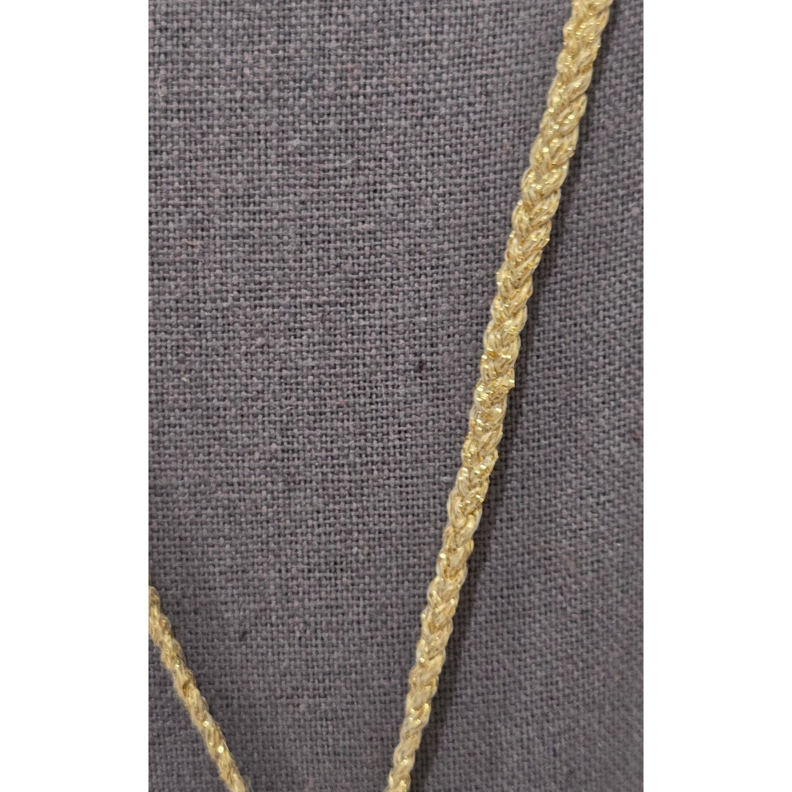 Jessica Simpson Jessica Simpson Gold Amber Beaded Teardrop Pendant Necklace Size ONE SIZE - 5 Thumbnail