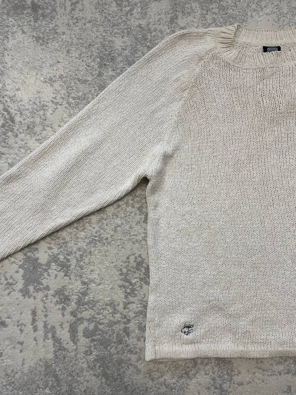 Other Vintage Corto Maltese Wool Sweater Loose Knit Cream Art Knit Size US L / EU 52-54 / 3 - 5 Thumbnail