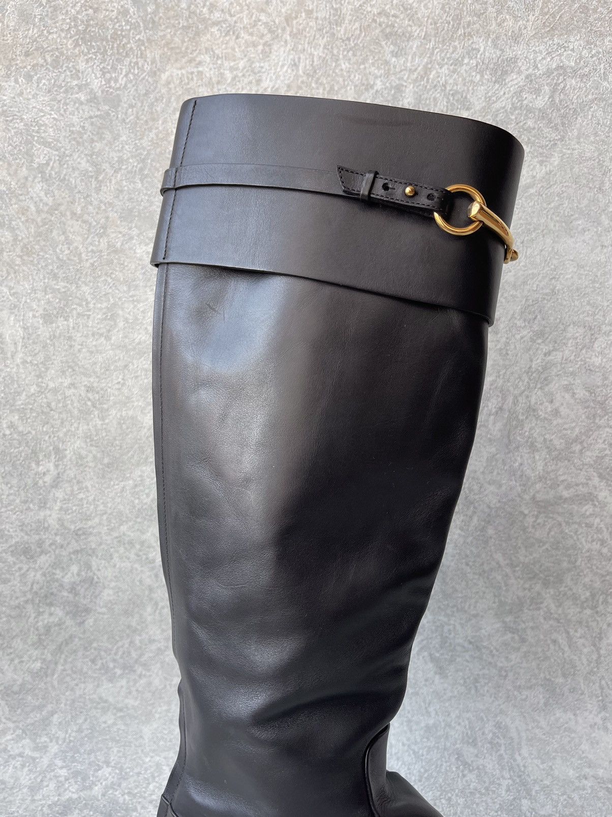 Gucci Gucci Smooth Leather Betis Glamour Riding Boots Size 39 Size US 9 / IT 39 - 10 Thumbnail
