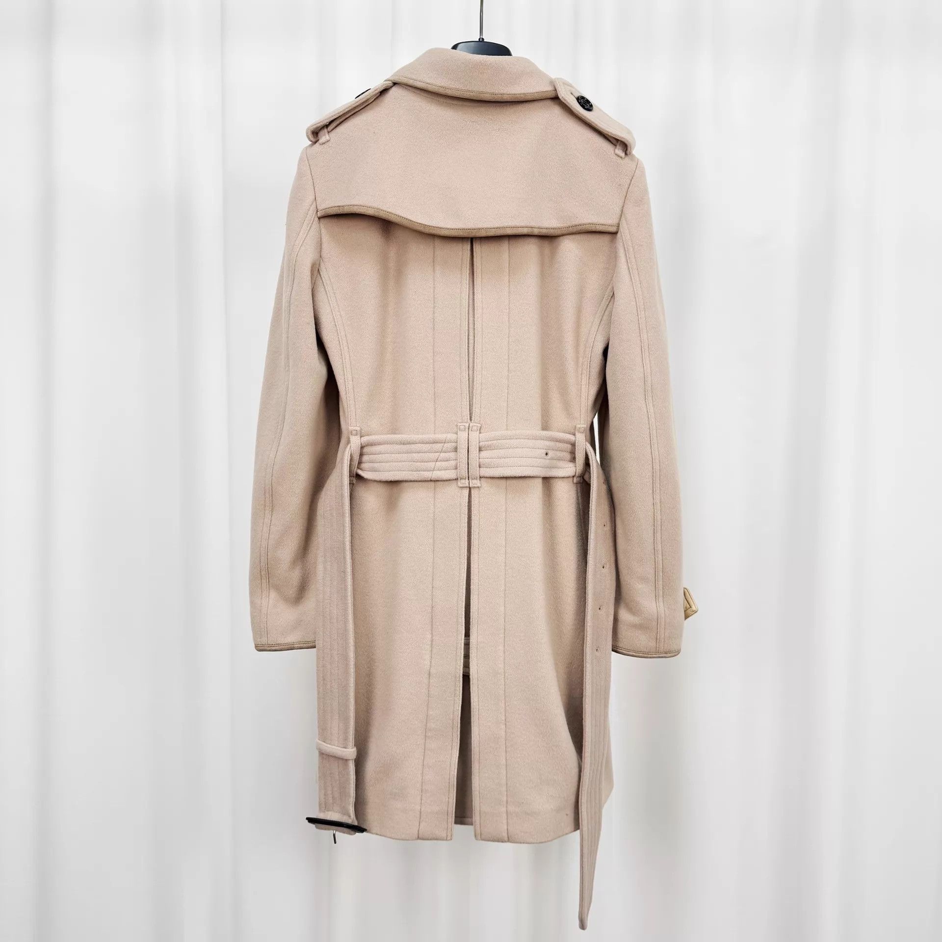 Burberry Burberry double-breasted tan wool coat UK4 98 new Size XS / US 0-2 / IT 36-38 - 2 Thumbnail