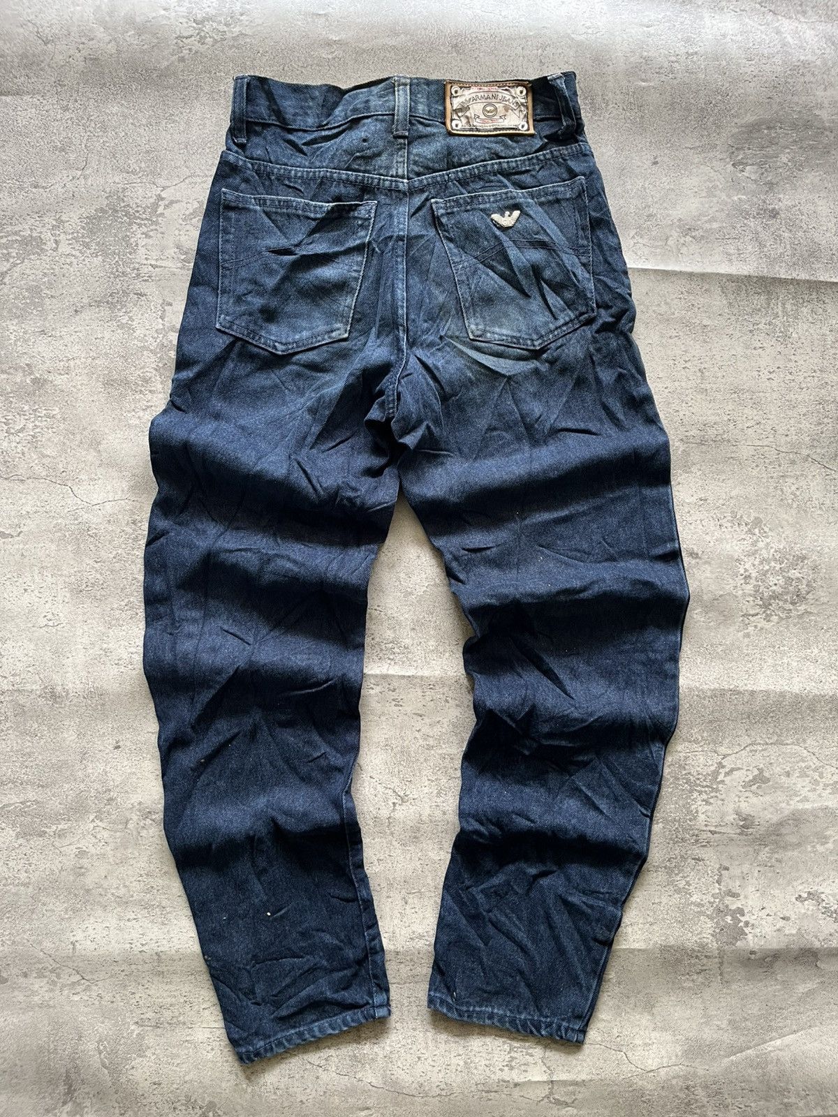 Vintage Armani Jeans – Dark Blue Tapered Cut