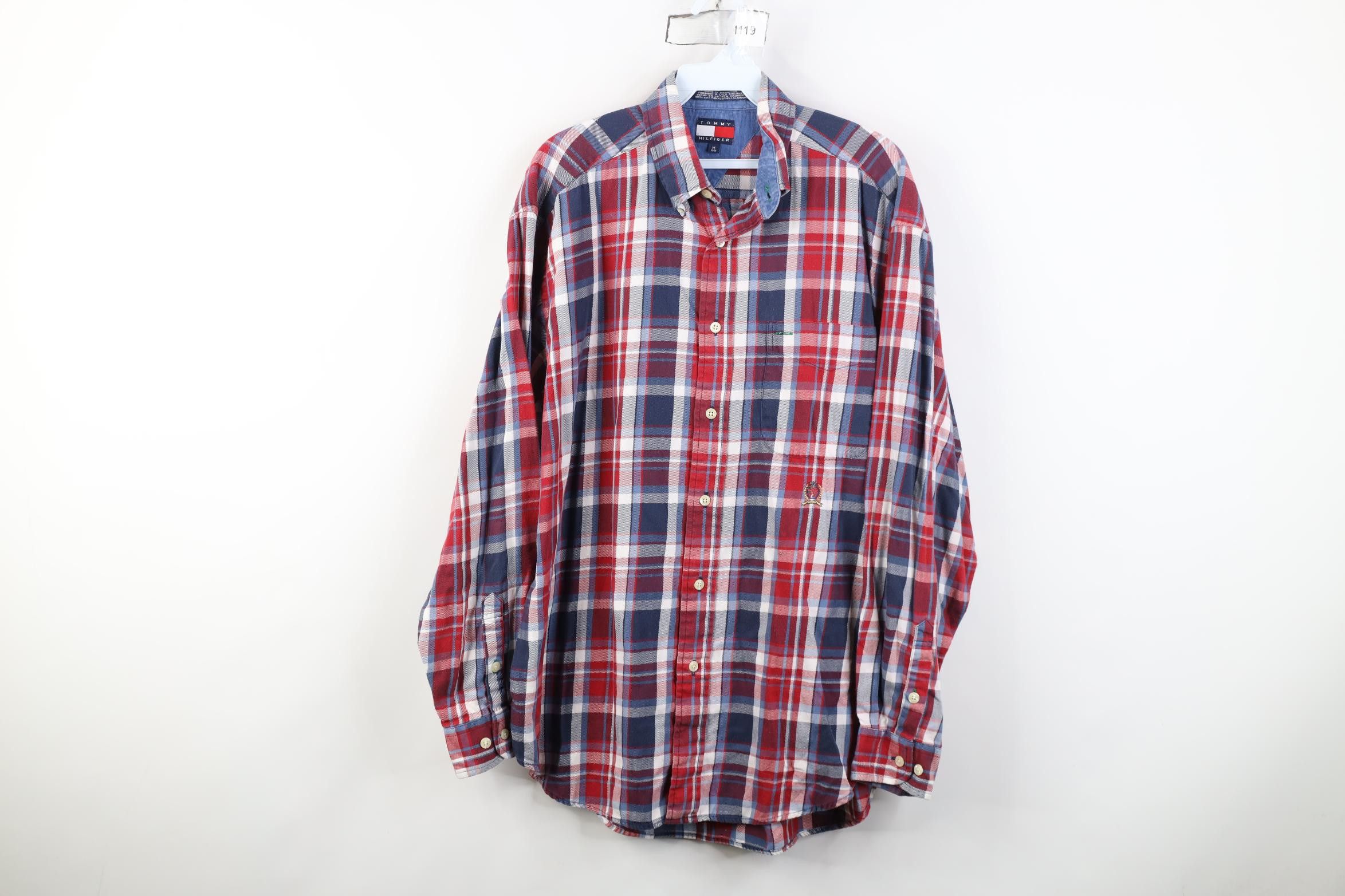 Tommy Hilfiger Vintage 90s Tommy Hilfiger Collared Button Down Shirt Size US M / EU 48-50 / 2 - 1 Thumbnail