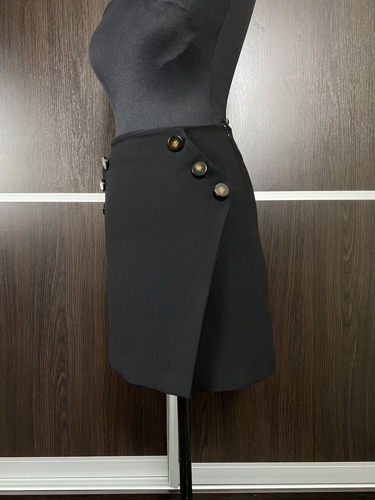 Designer × ba&sh Ba&Sh Bash button detail ss23 black designer skirt skirt Size S / US 4 / IT 40 - 7 Thumbnail