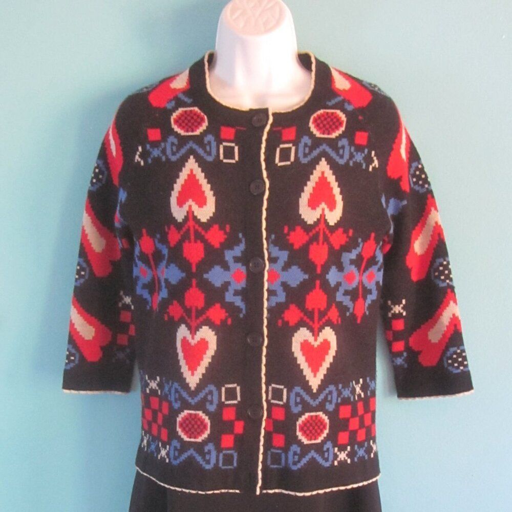 Anna Sui Anna Sui x James Coviello Womens Size S Button Front Heart C Size S / US 4 / IT 40 - 9 Thumbnail