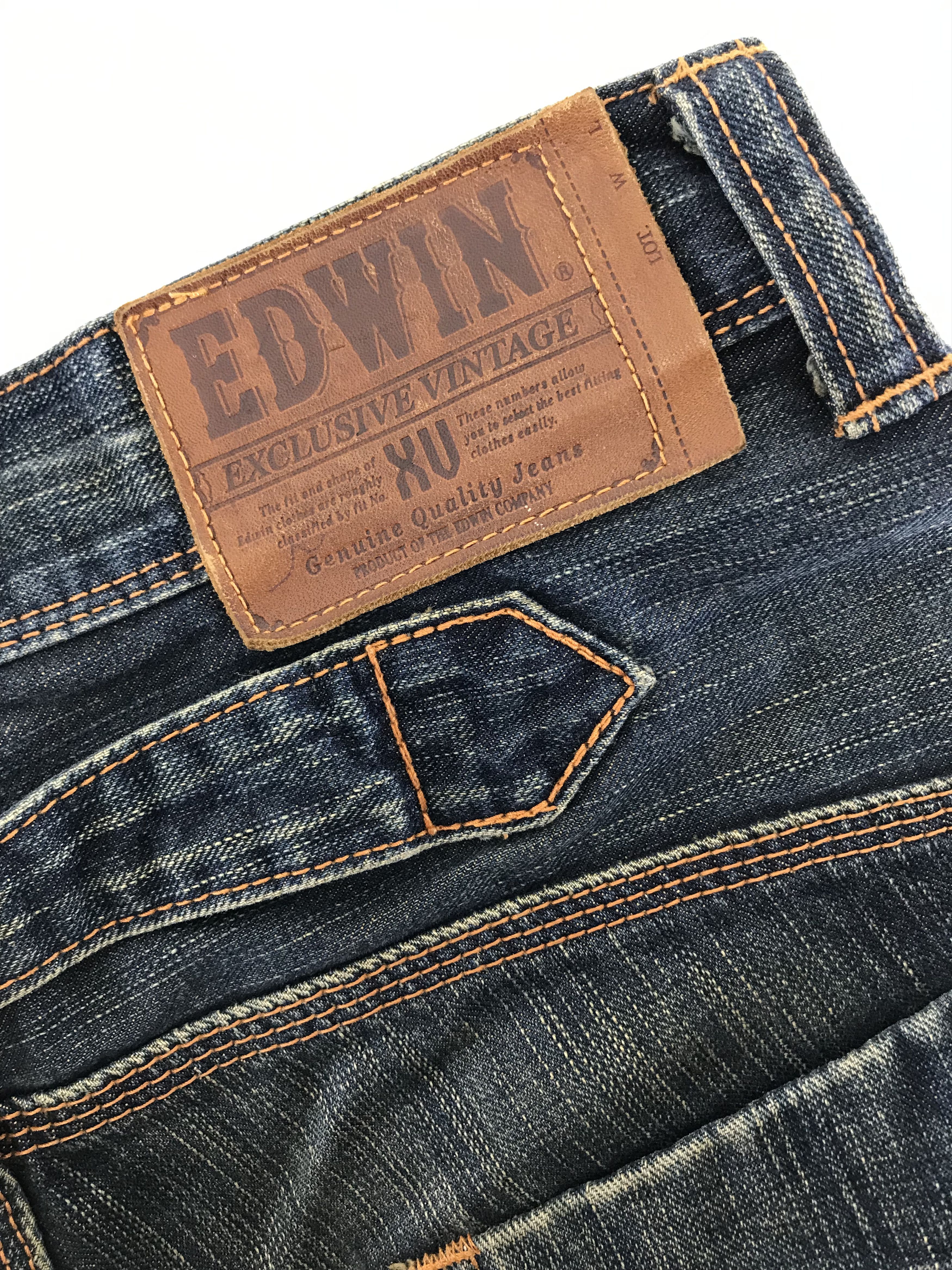 Edwin Vintage Edwin XV Buckle Back Rusty Washed Flare Jeans Size 28" / US 6 / IT 42 - 12 Thumbnail
