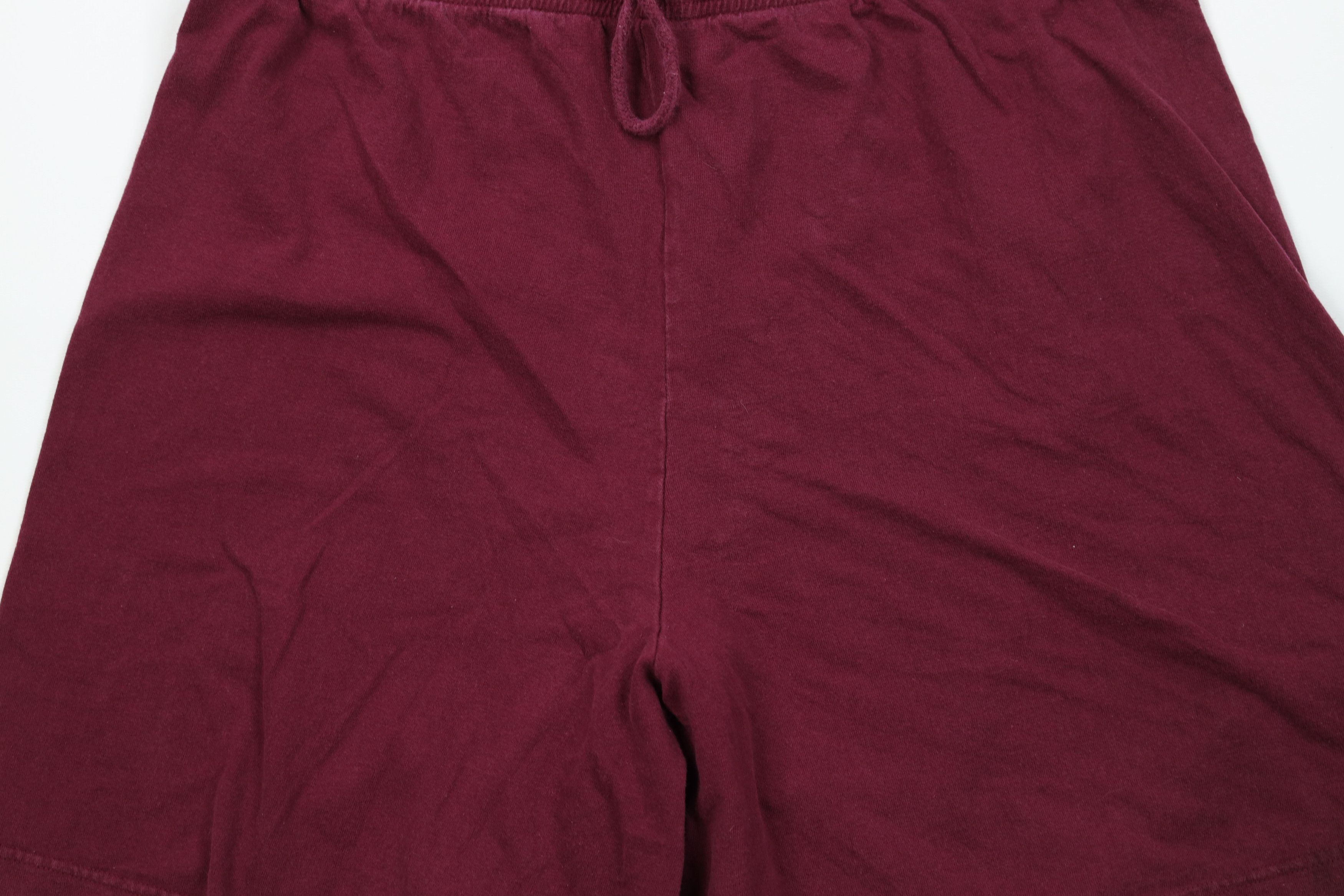 Vintage Vintage 90s Streetwear Blank Above Knee Shorts Cotton Maroon Size US 38 / EU 54 - 3 Thumbnail