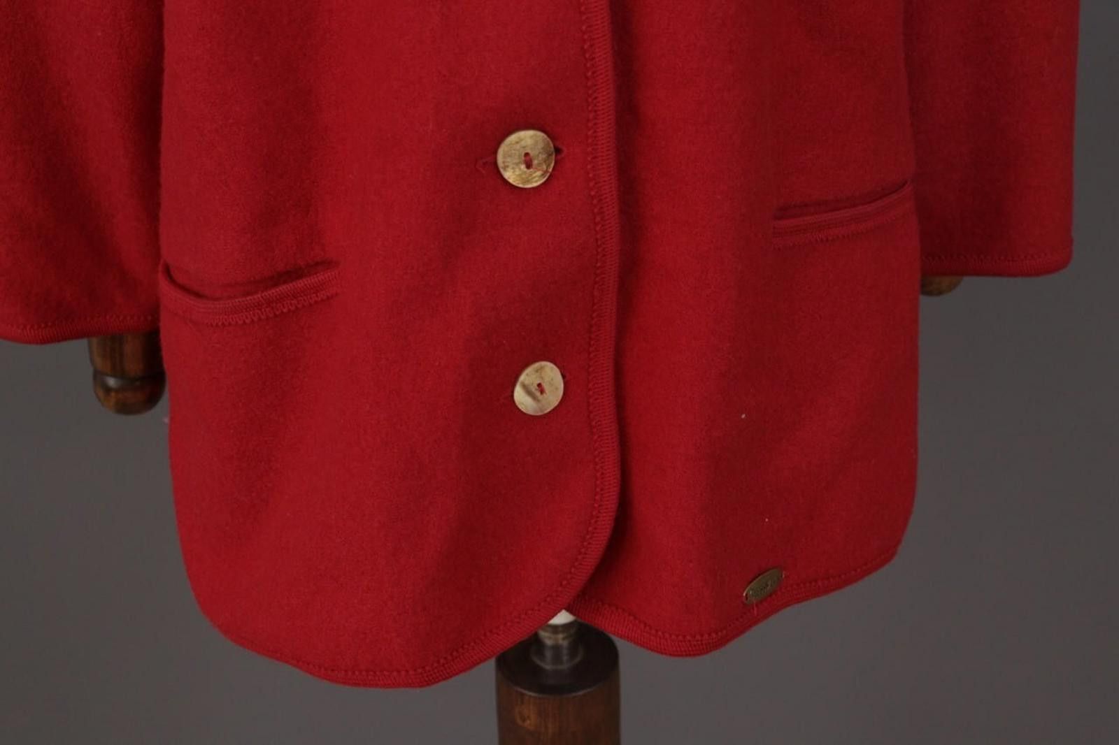 GIESSWEIN Giesswein Red Austeia Wool Jacket Size GB 36 / USA 10 / E 44 Size L / US 10 / IT 46 - 4 Thumbnail