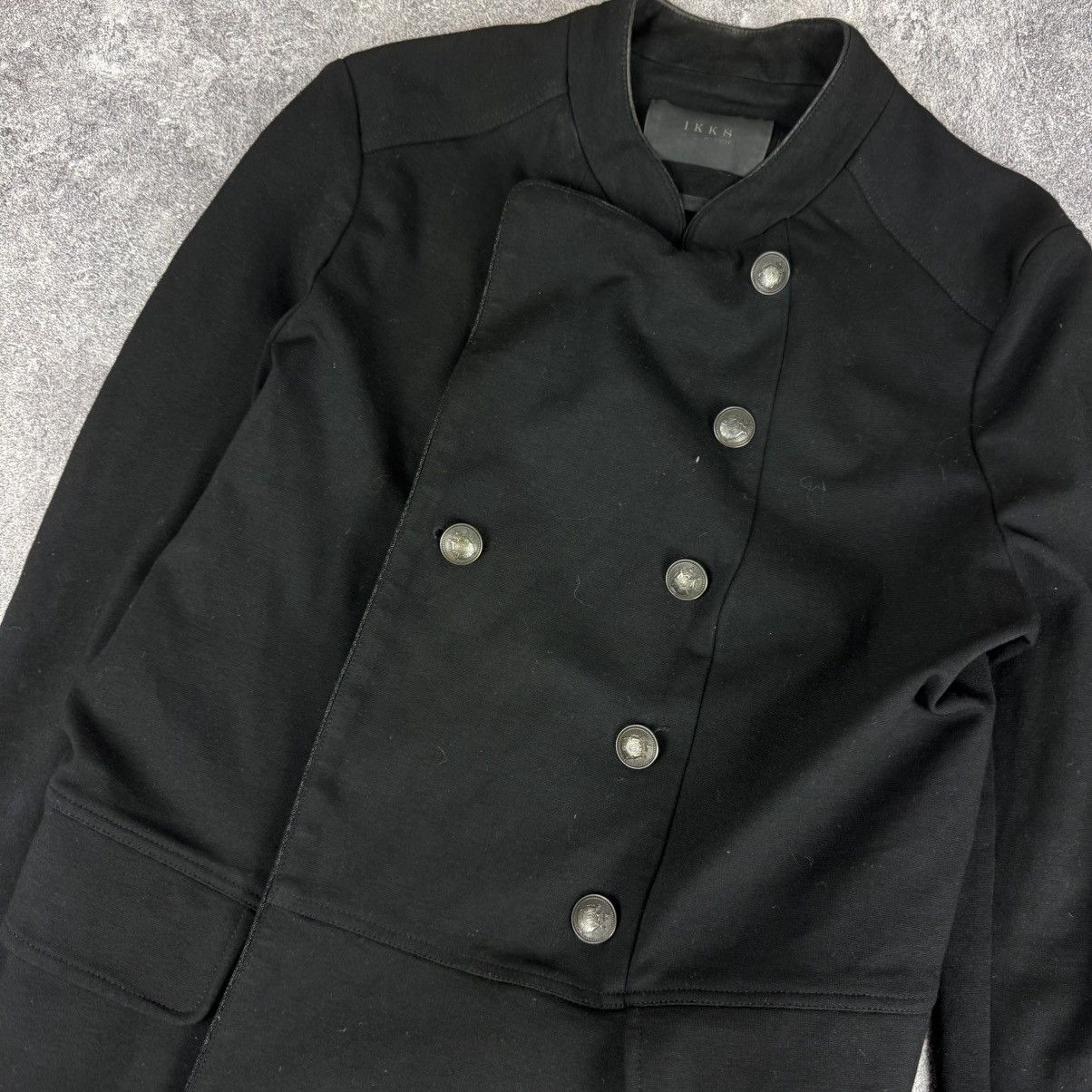 If Six Was Nine Black Double-Breasted Napoleon Jacket / Military Style Size L / US 10 / IT 46 - 4 Thumbnail