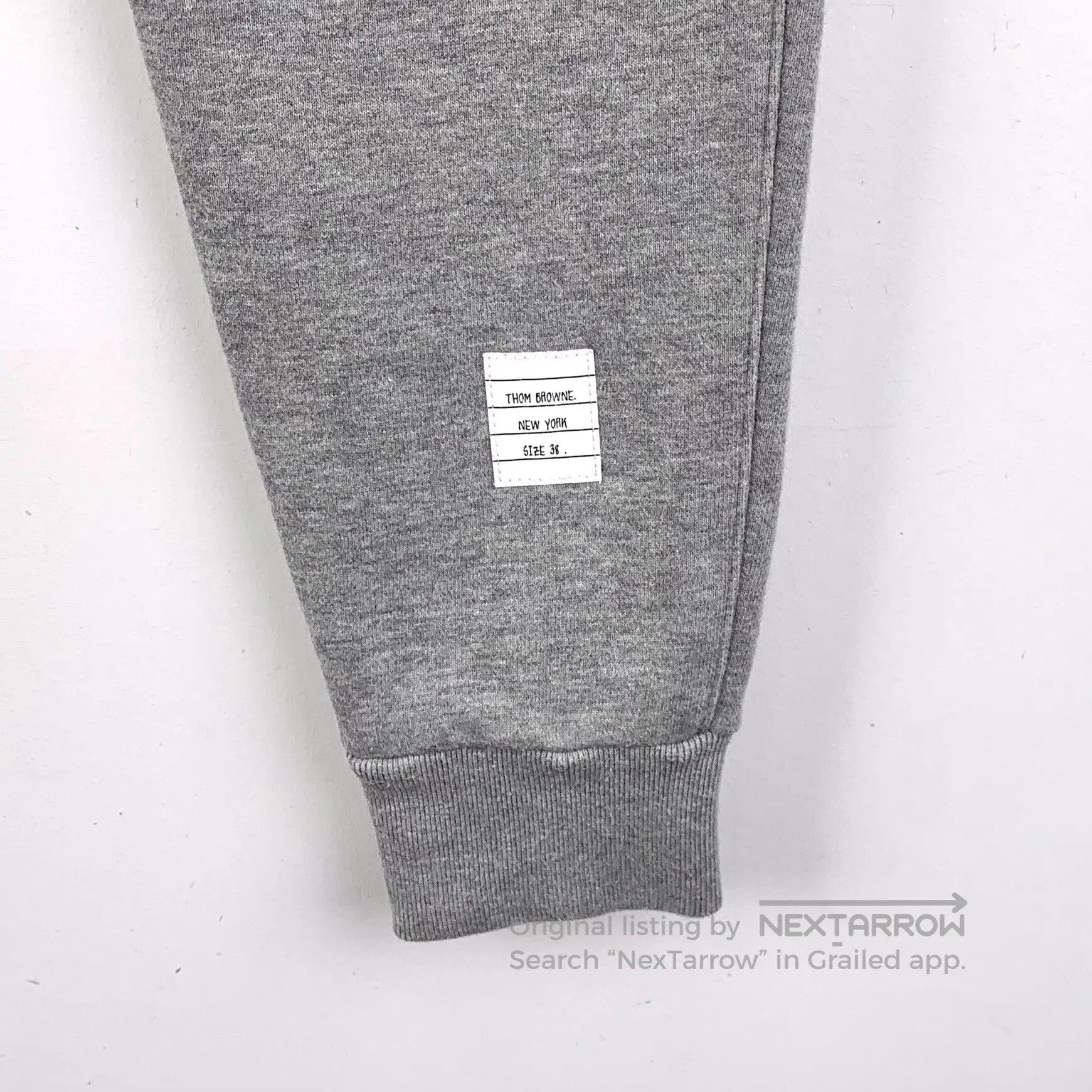 Thom Browne Thom Browne size M Gray Classic Four Stripe Cotton Drawstr Size US 38 / EU 54 - 5 Thumbnail