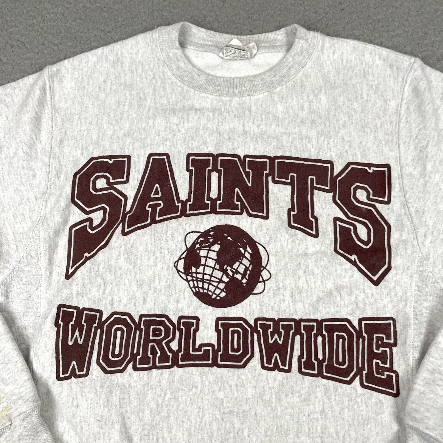 Champion Champion Sweatshirt Adult Small Gray Saints Worldwide Reverse Weave Sweater Rare Size US S / EU 44-46 / 1 - 2 Thumbnail