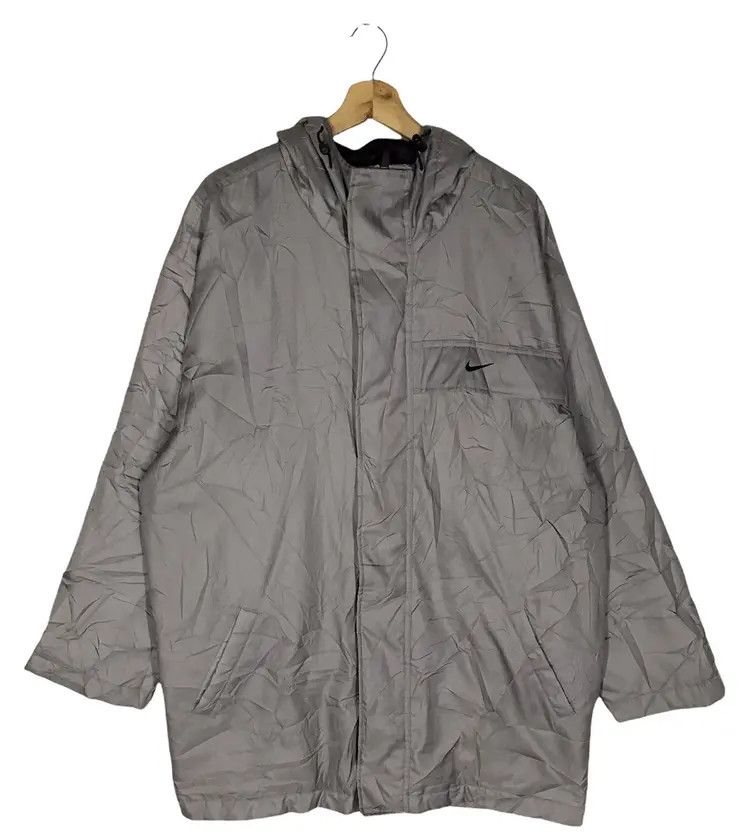 Nike Vintage 00's Nike Swoosh Long Jackets Size US XL / EU 56 / 4 - 1 Thumbnail