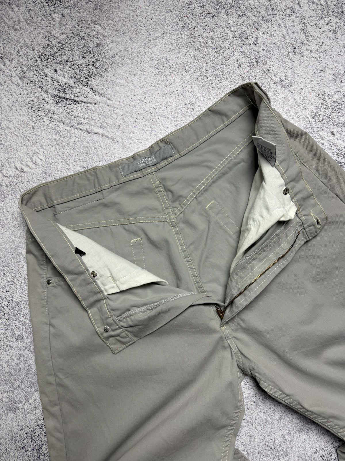 Versace Vintage 90s Versace Pants Rare Luxury Designer Chino Style Size US 34 / EU 50 - 14 Thumbnail